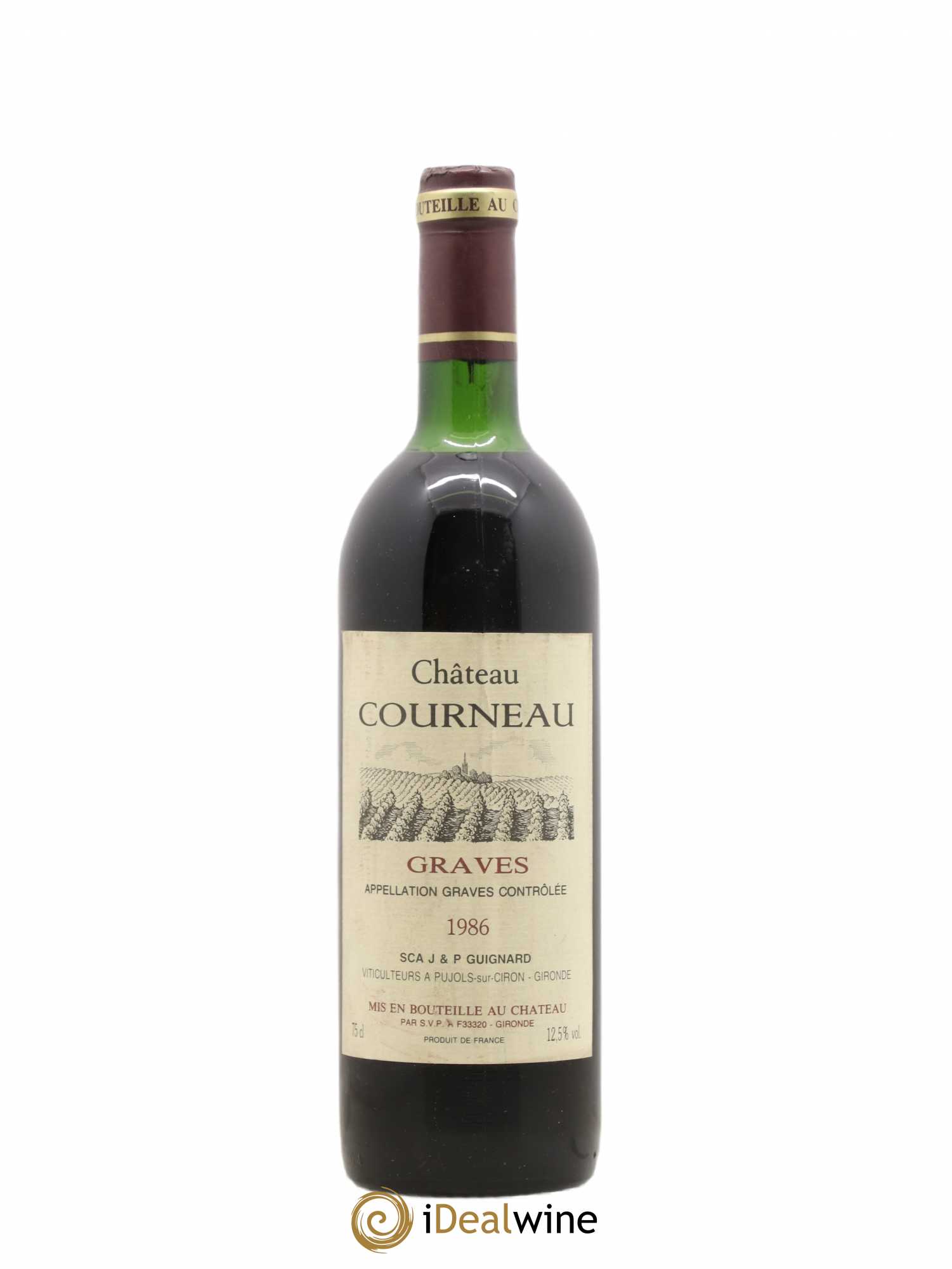 Graves Château Courneau 1986 - Lot de 1 bouteille - 0