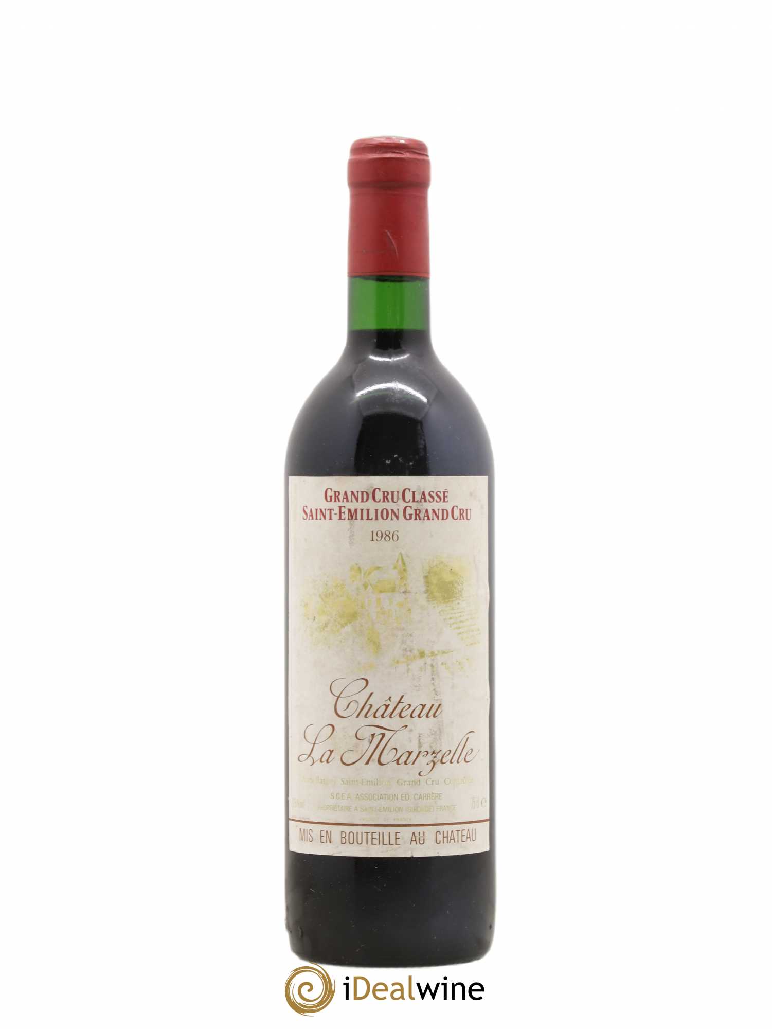 Château La Marzelle Grand Cru Classé 1986 - Lot de 1 bouteille - 0