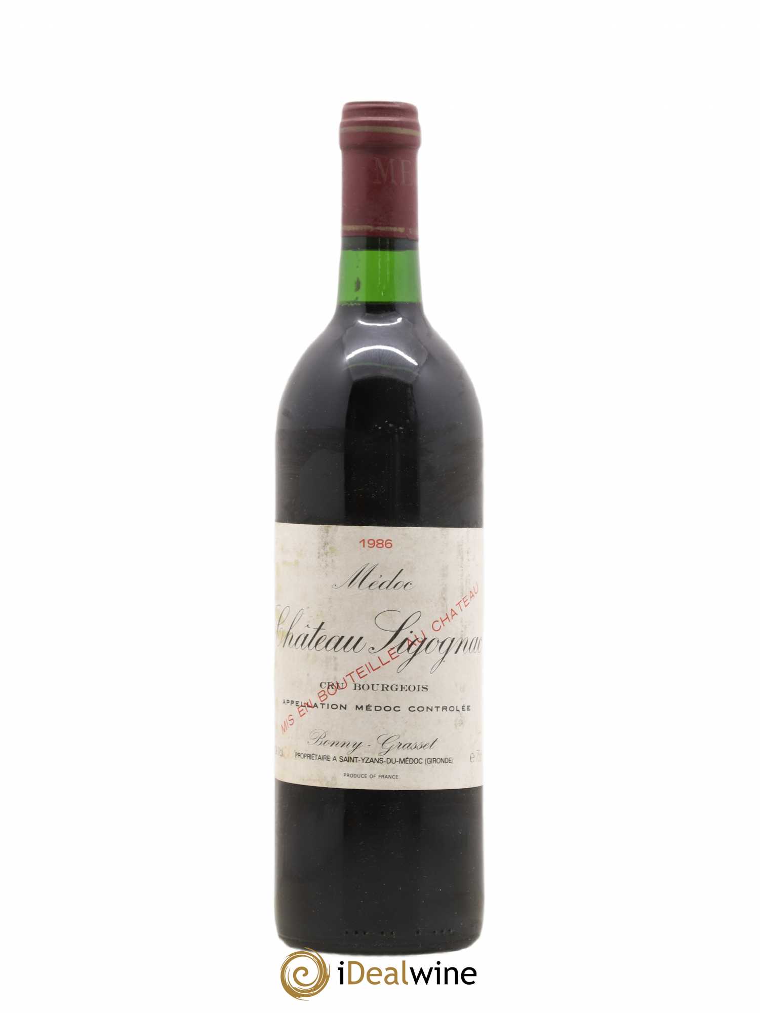 Château Sigognac Cru Bourgeois 1986 - Lot de 1 bouteille - 0