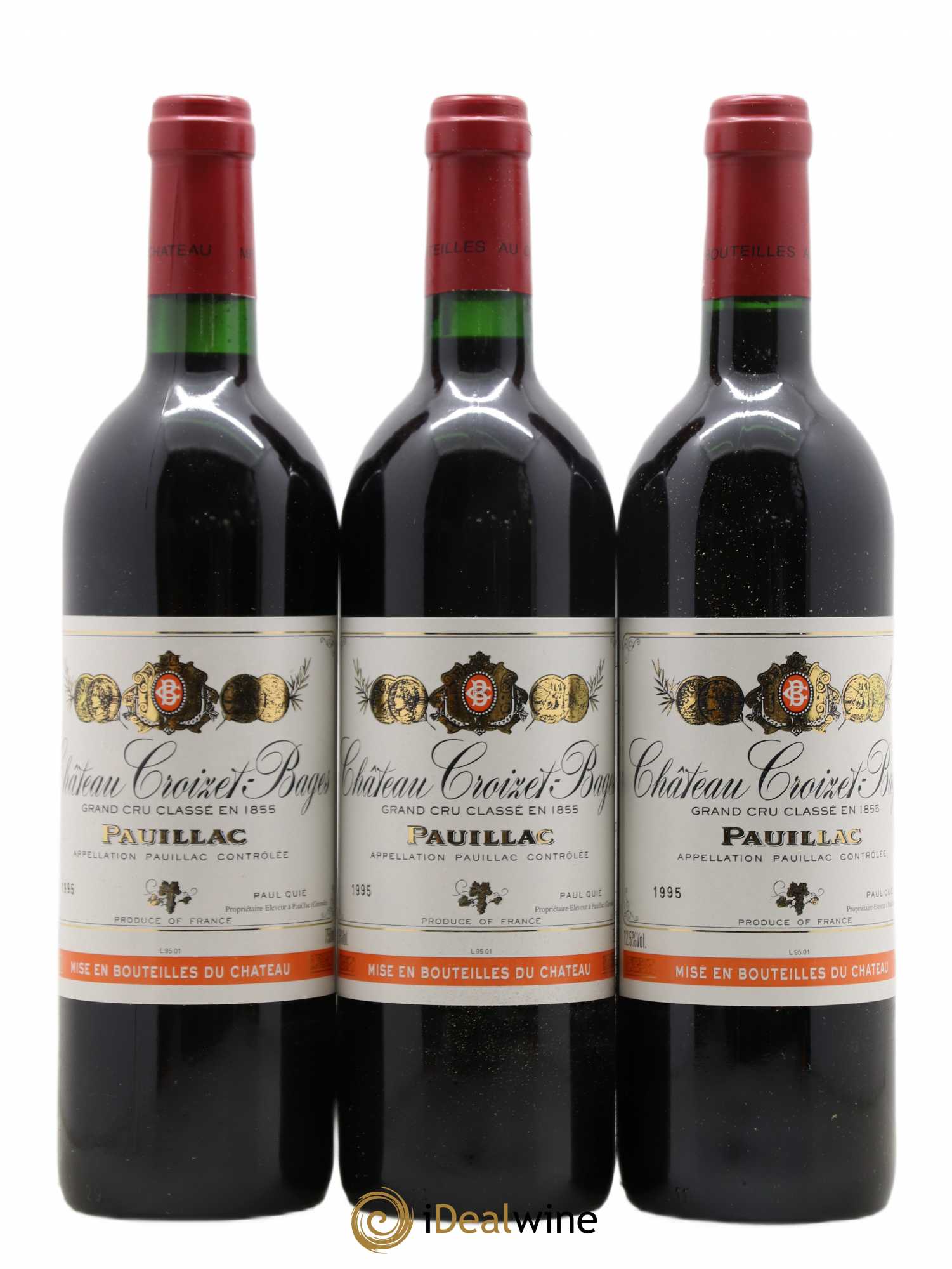 Château Croizet Bages 5ème Grand Cru Classé 1995 - Lot de 12 bouteilles - 2