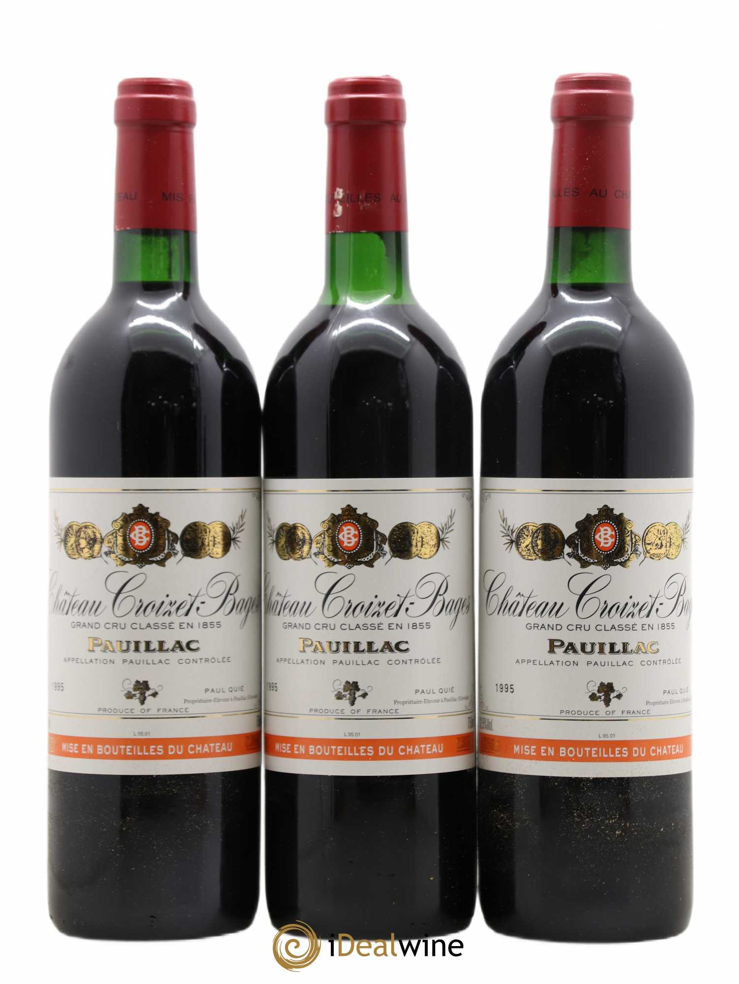 Château Croizet Bages 5ème Grand Cru Classé 1995 - Lot de 12 bouteilles - 4