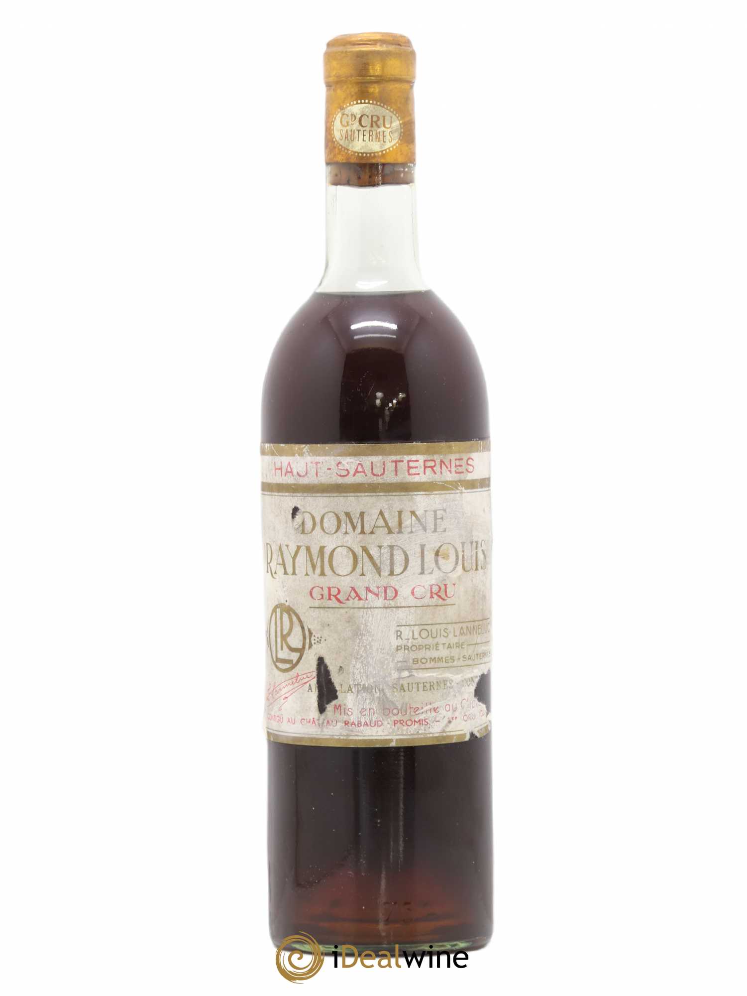 Sauternes Domaine Raymond Louis Crême de Tête (sans prix de réserve) - Lot de 1 bouteille - 0