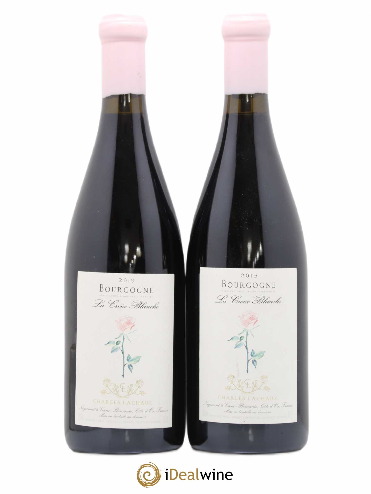 Bourgogne La Croix Blanche Charles Lachaux 2019 - Lot de 2 bouteilles - 0