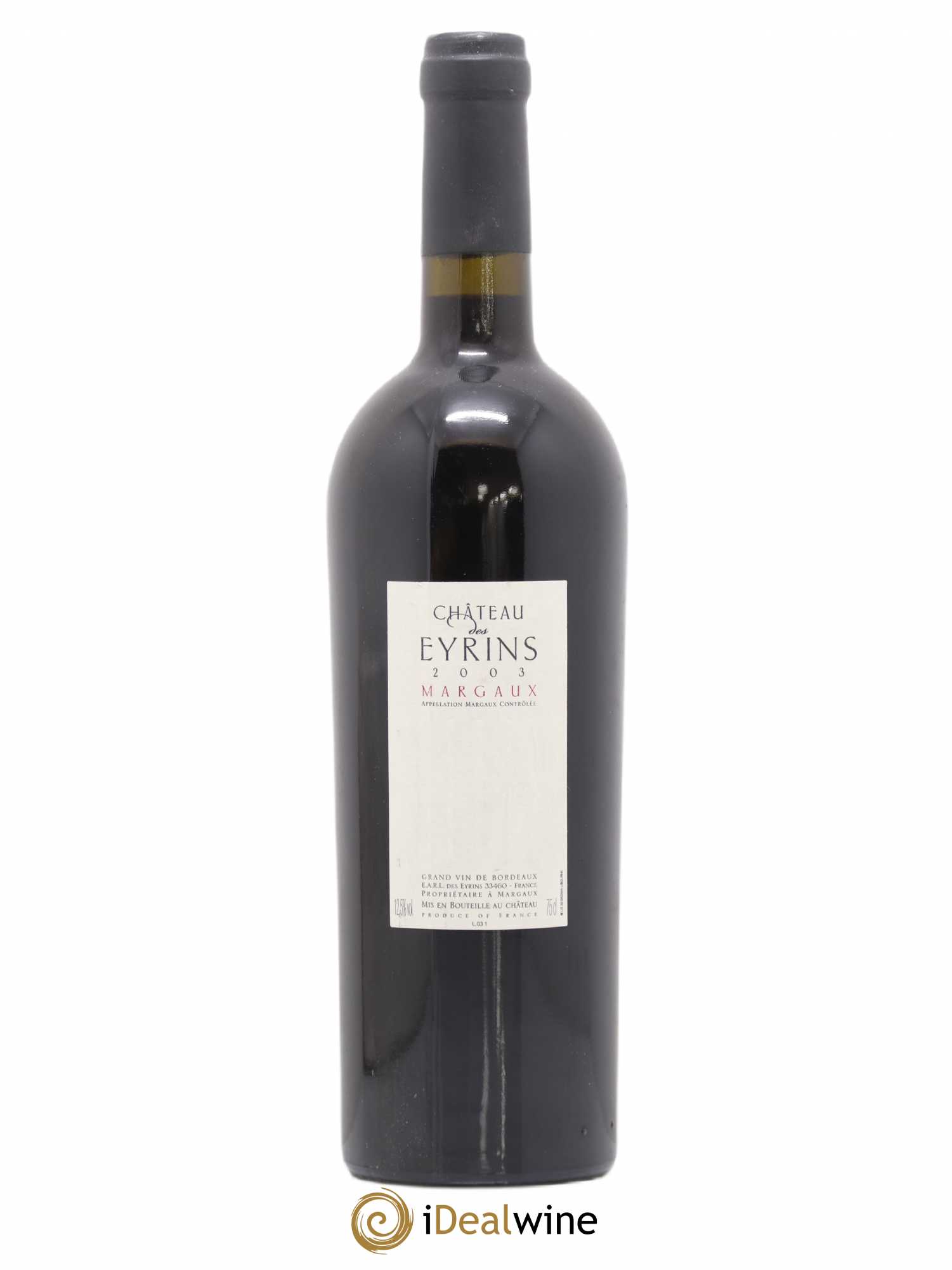 Château des Eyrins 2003 - Lot de 1 bouteille - 0