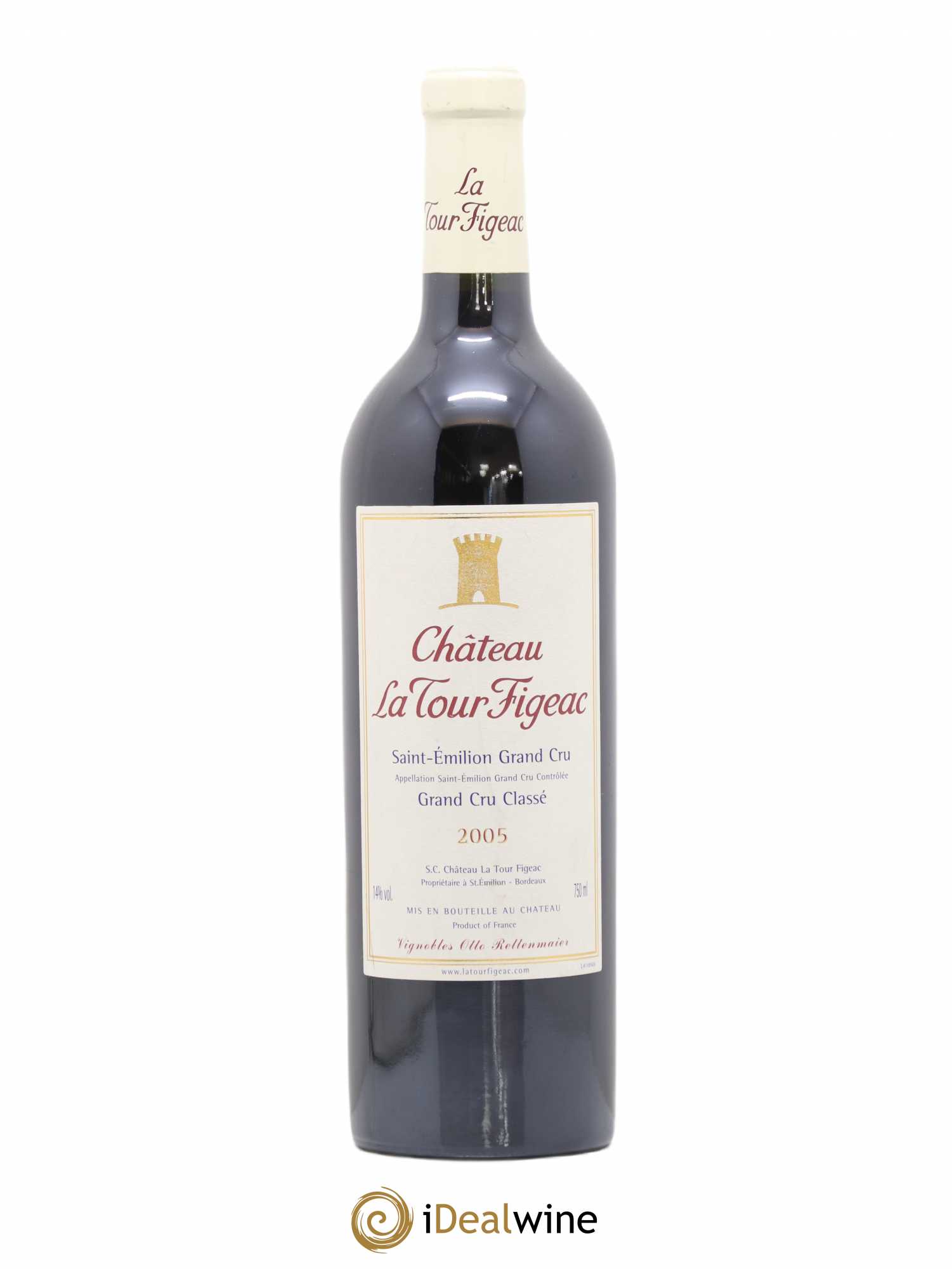 Château la Tour Figeac Grand Cru Classé 2005 - Lot de 1 bouteille - 0