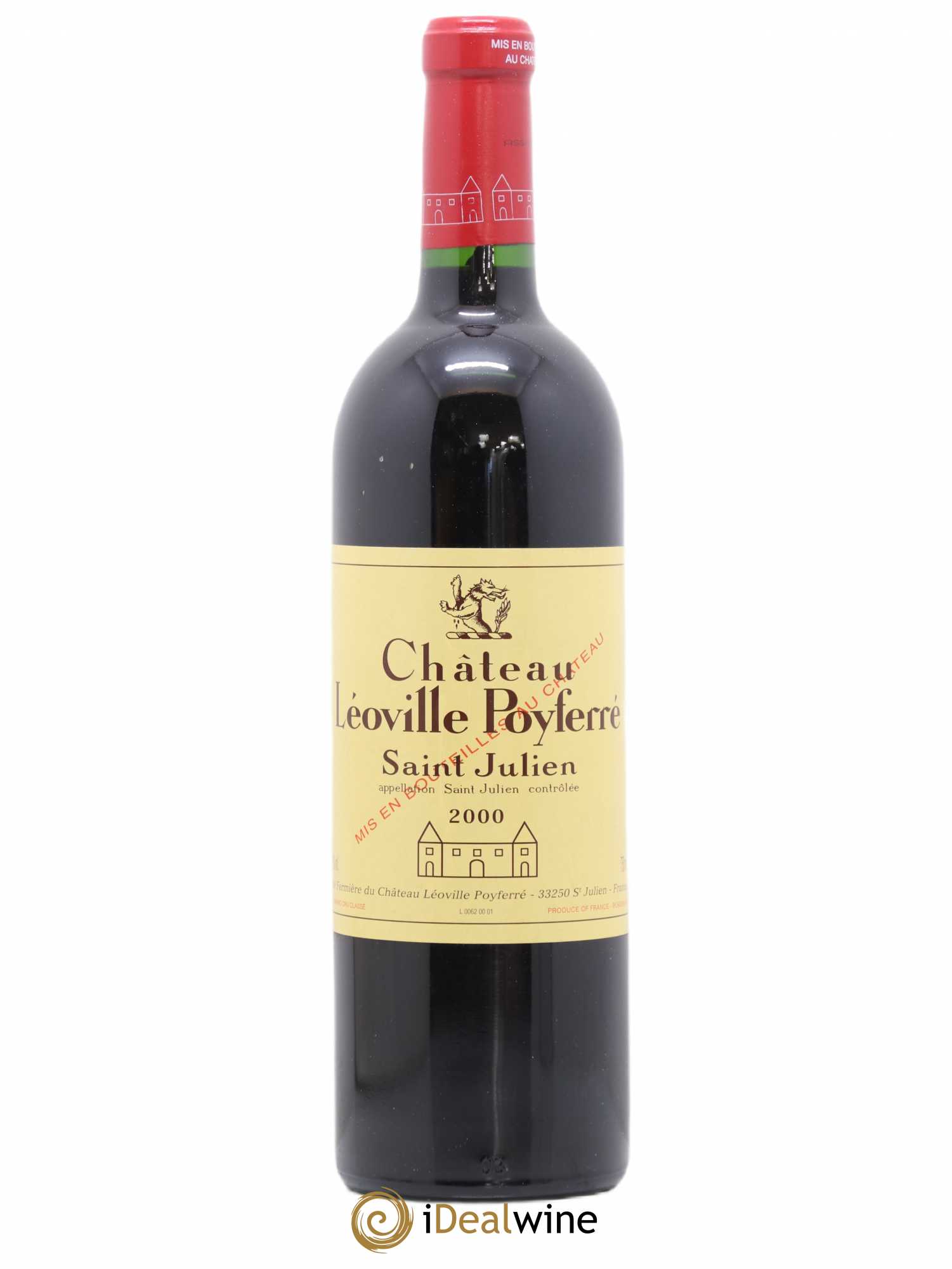 Château Léoville Poyferré 2ème Grand Cru Classé 2000 - Lot de 1 bouteille - 0