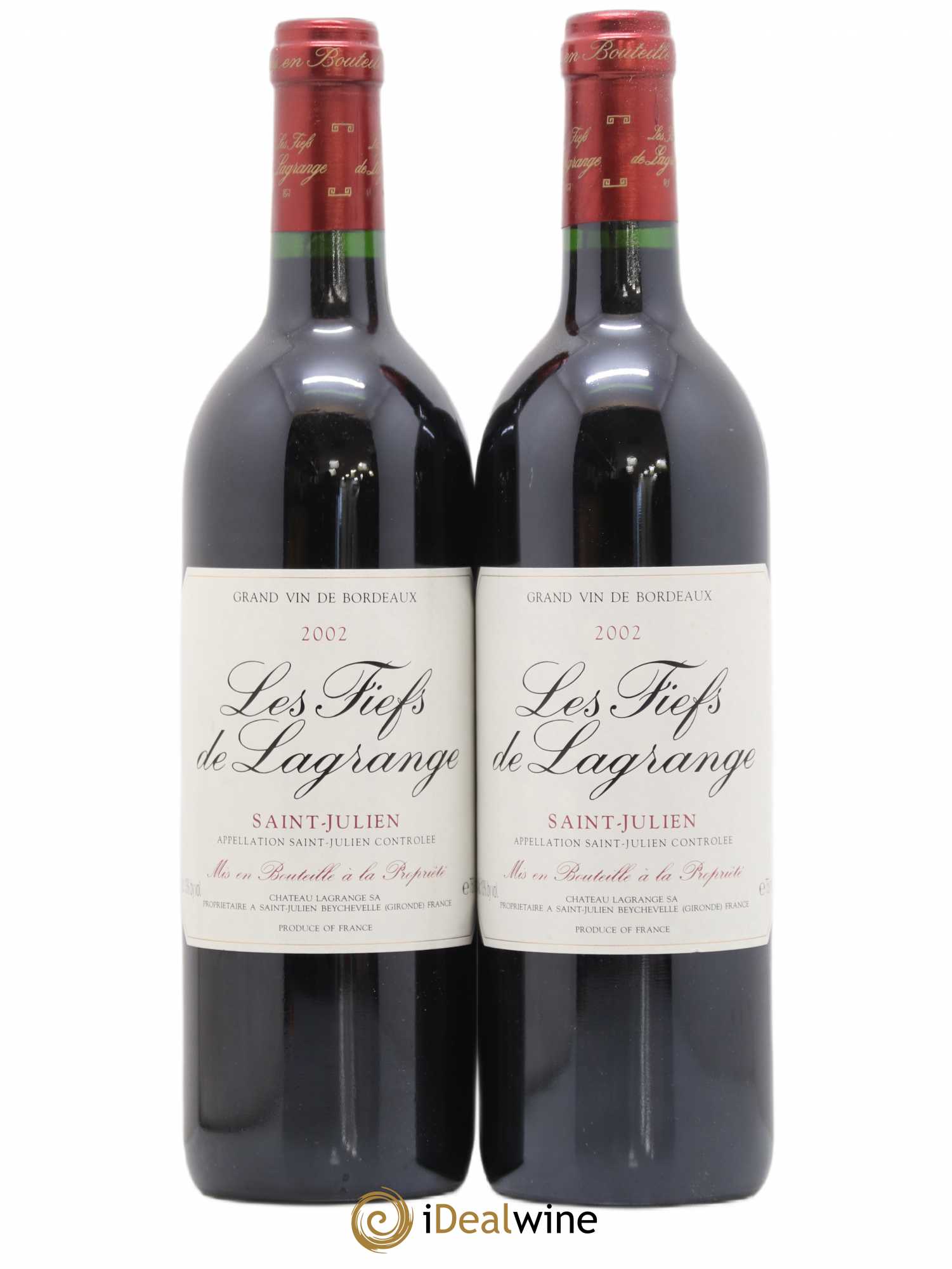 Les Fiefs de Lagrange Second Vin 2002 - Lot de 2 bouteilles - 0