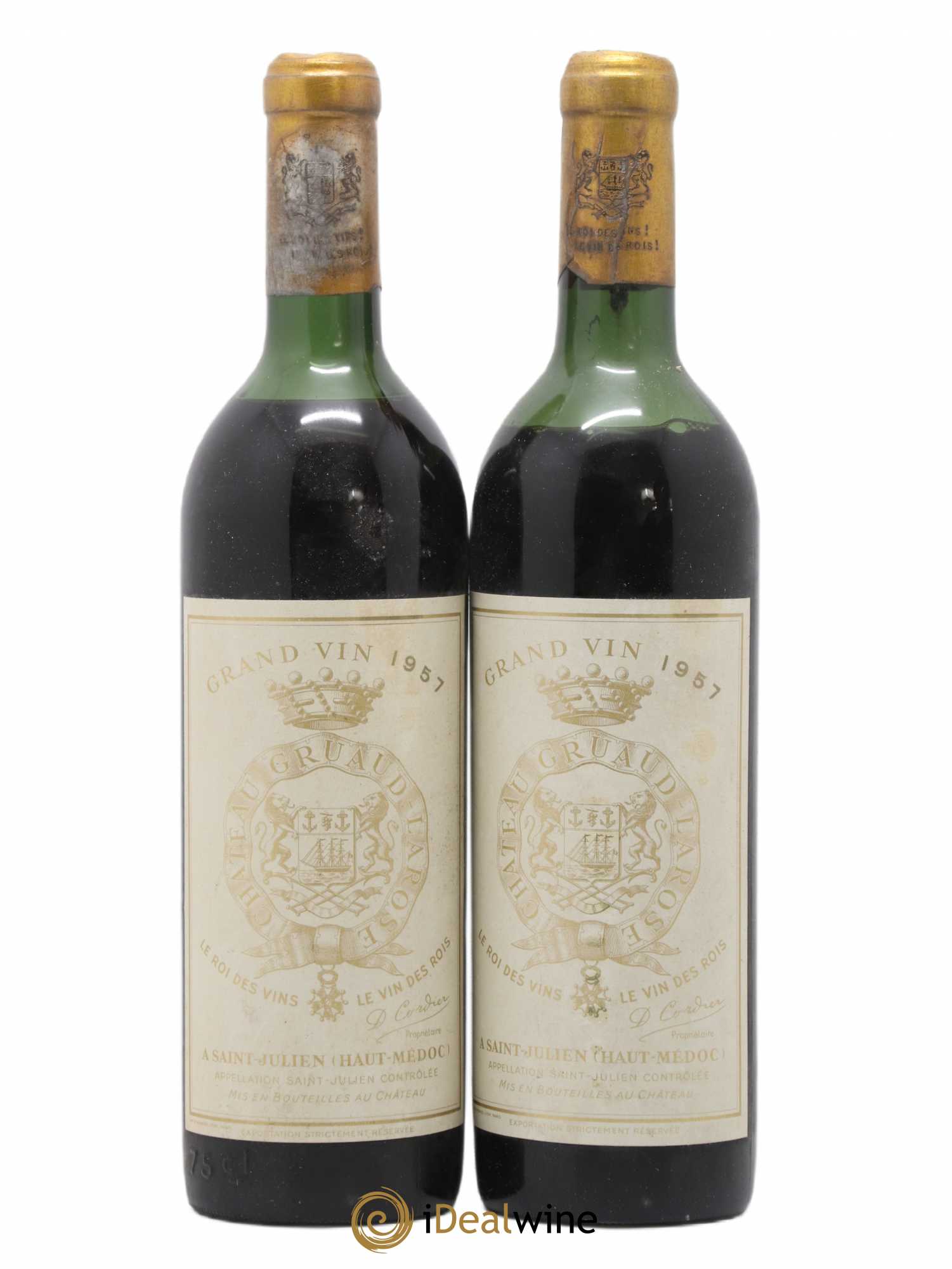 Château Gruaud Larose 2ème Grand Cru Classé 1957 - Lot de 2 bouteilles - 0
