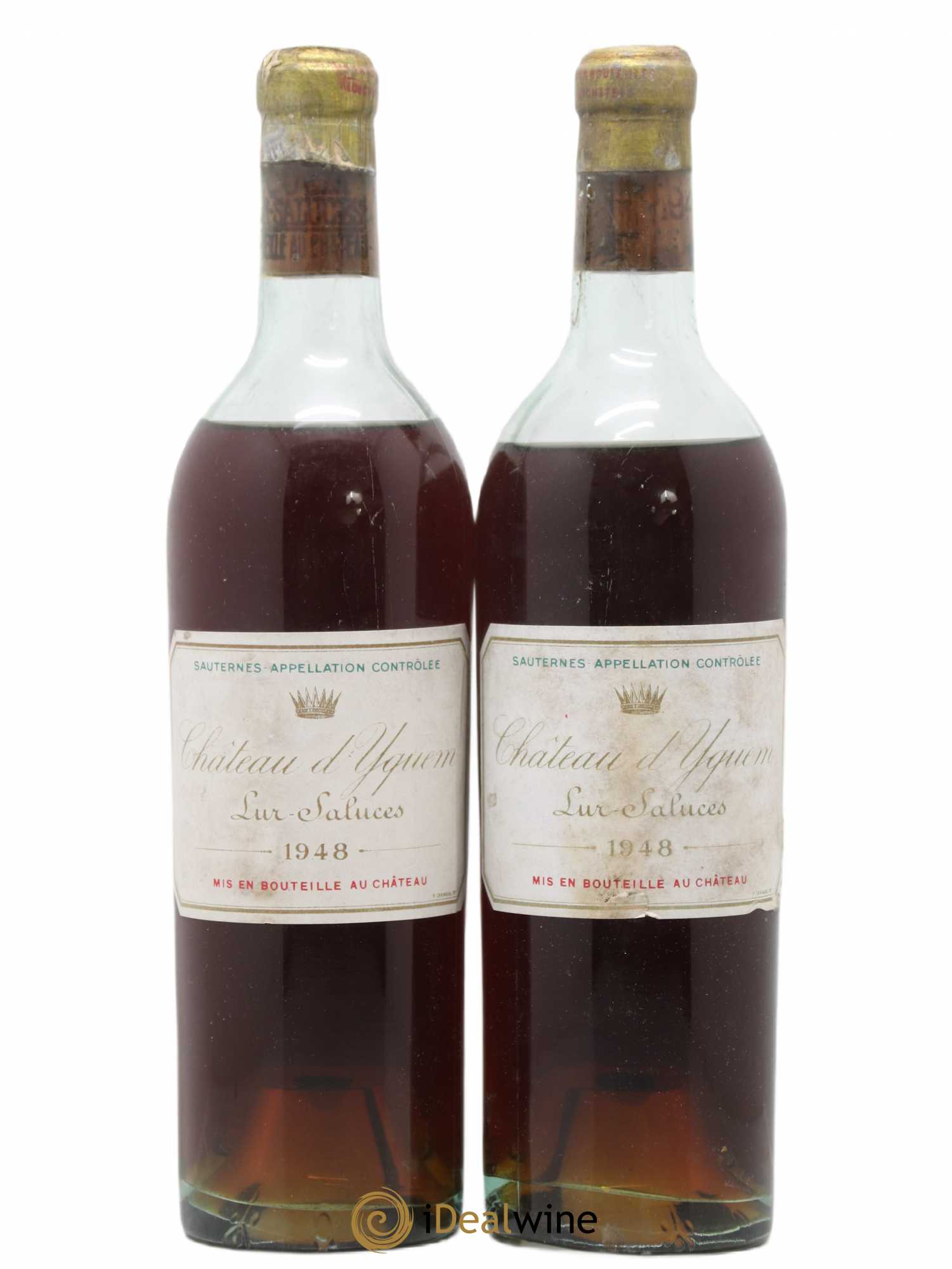 Château d' Yquem 1er Cru Classé Supérieur 1948 - Lotto di 2 bottiglie - 0