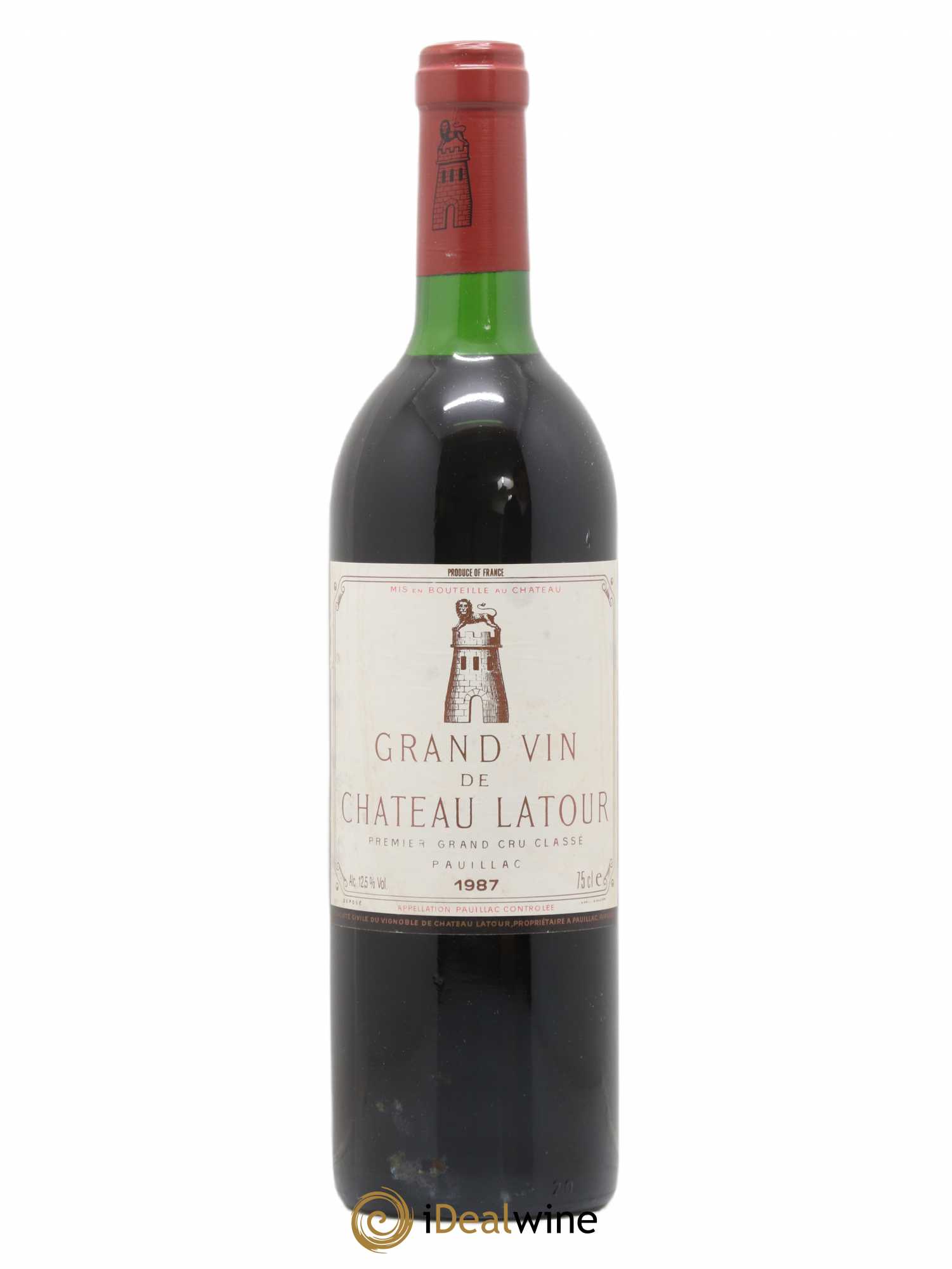 Château Latour 1er Grand Cru Classé 1987 - Lot de 1 bouteille - 0