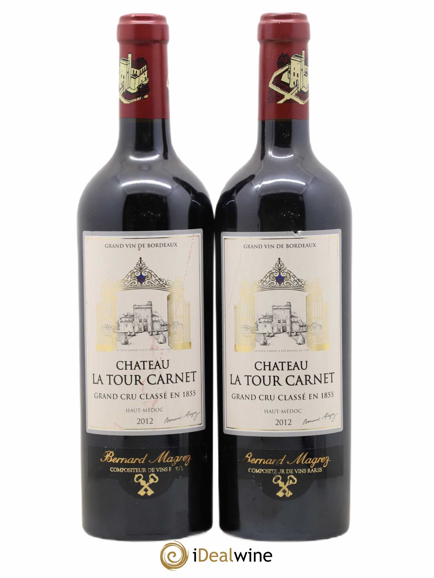 Château la Tour Carnet 4ème Grand Cru Classé 2012 - Lot de 2 bouteilles - 0