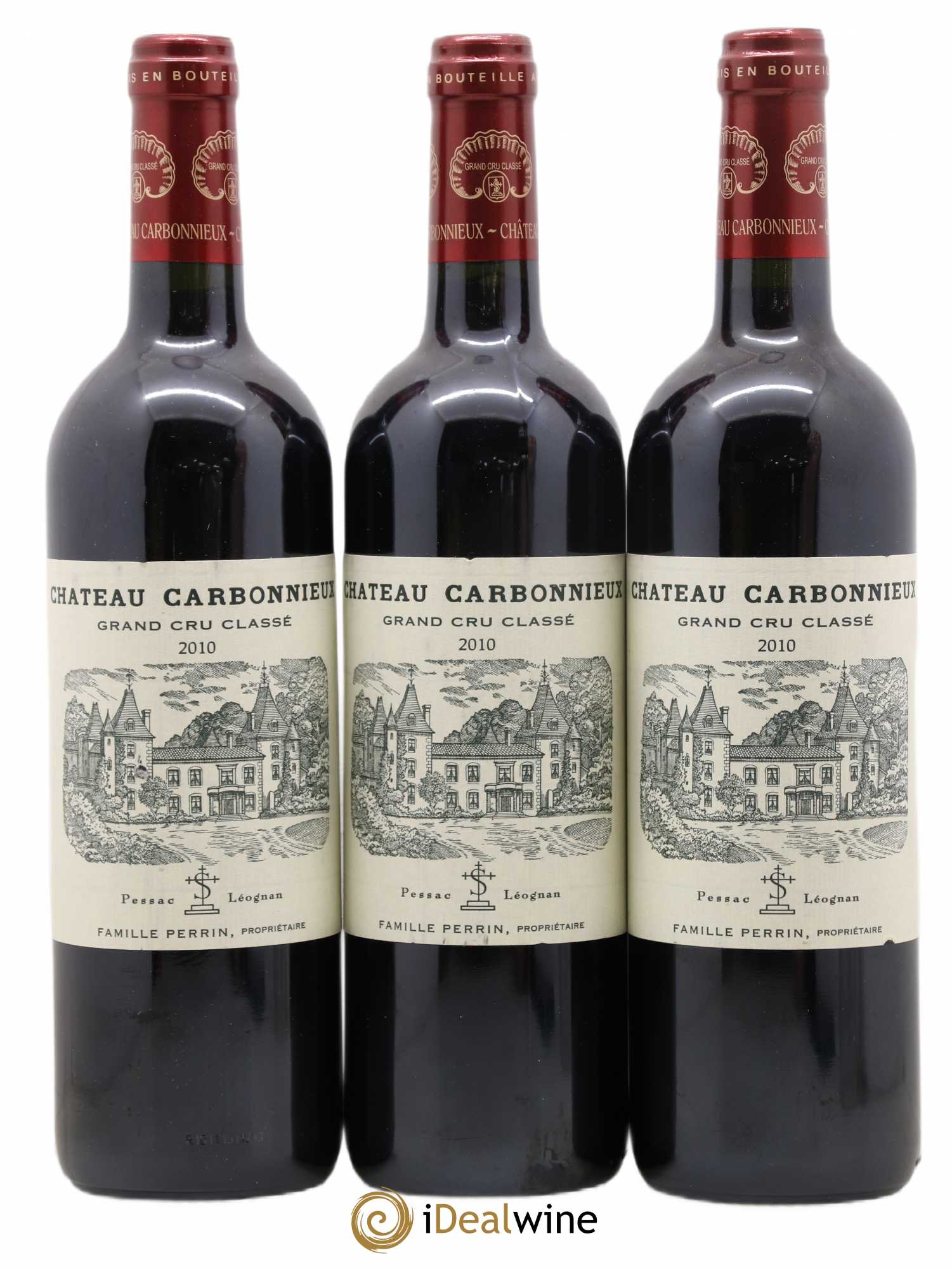 Château Carbonnieux Cru Classé de Graves 2010 - Lot de 3 bouteilles - 0