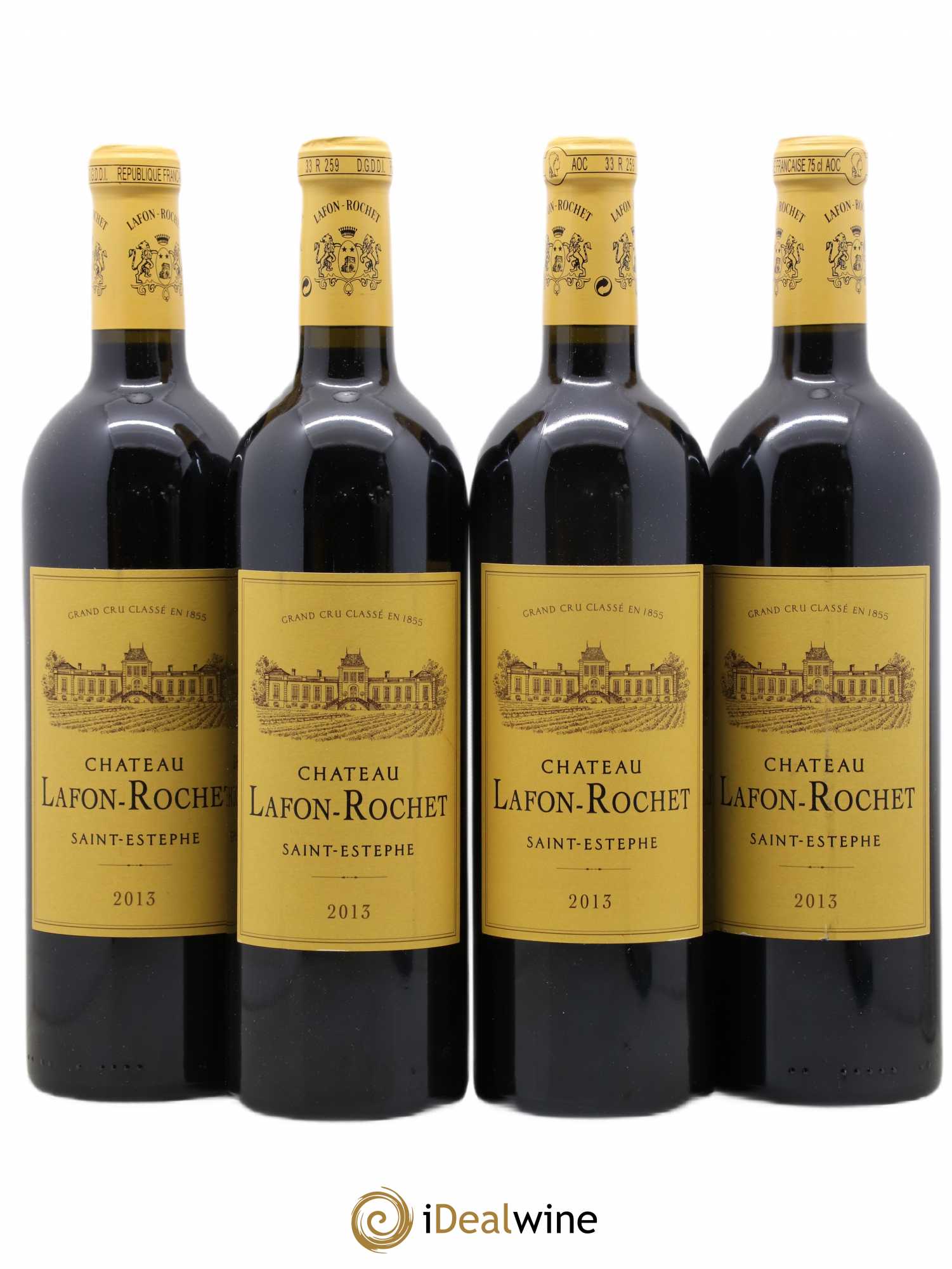 Château Lafon Rochet 4ème Grand Cru Classé 2013 - Lot de 4 bouteilles - 0