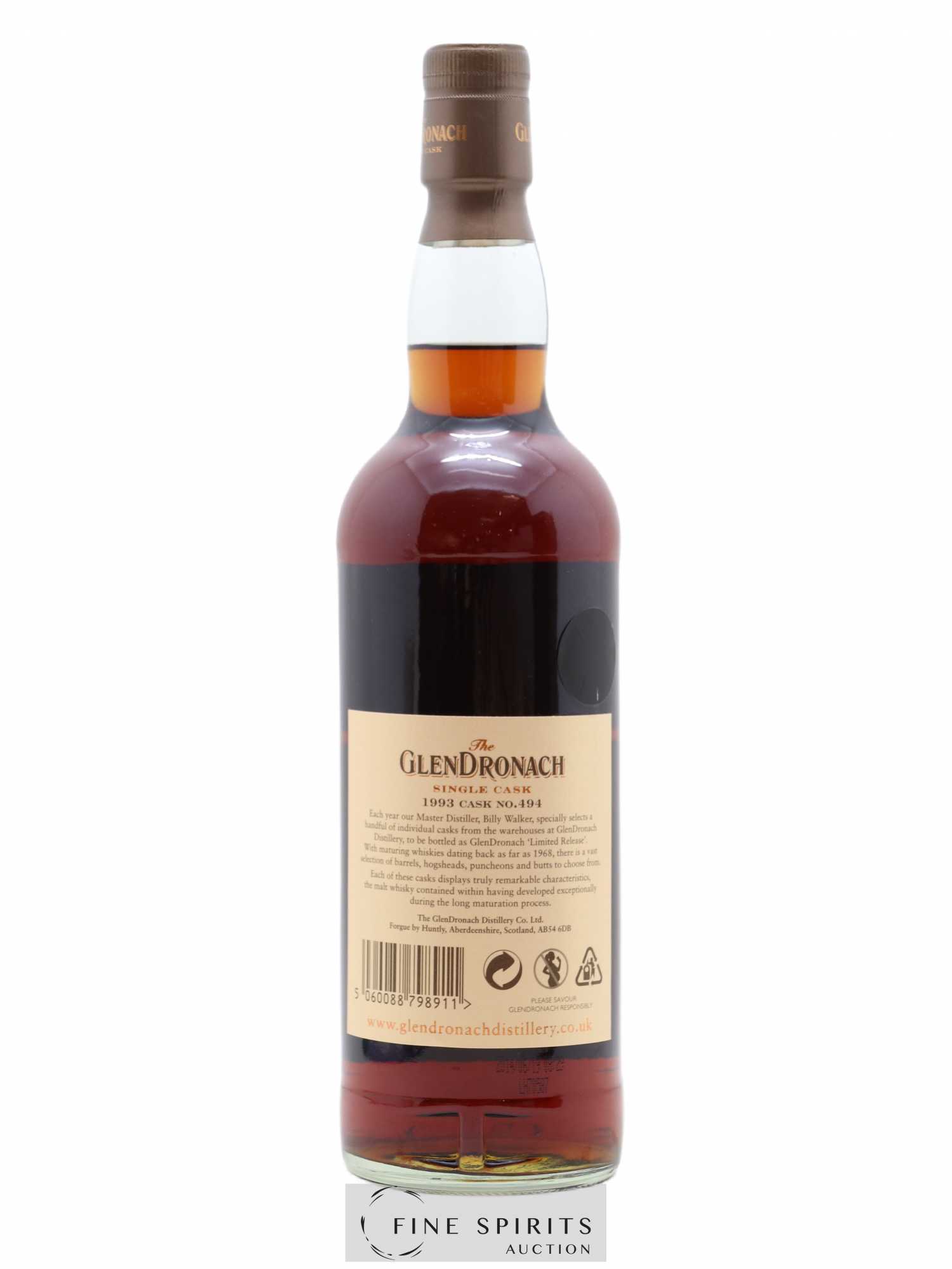 The Glendronach 21 years 1993 Of. Cask n°494 - One of 635 - bottled 2014 Oloroso Sherry Butt - Posten von 1 Flasche - 2