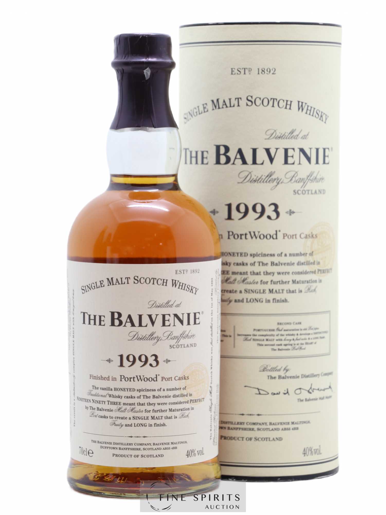 Balvenie (The) 1993 Of. Port Wood Finished Limited Release - Lot de 1 bouteille - 0