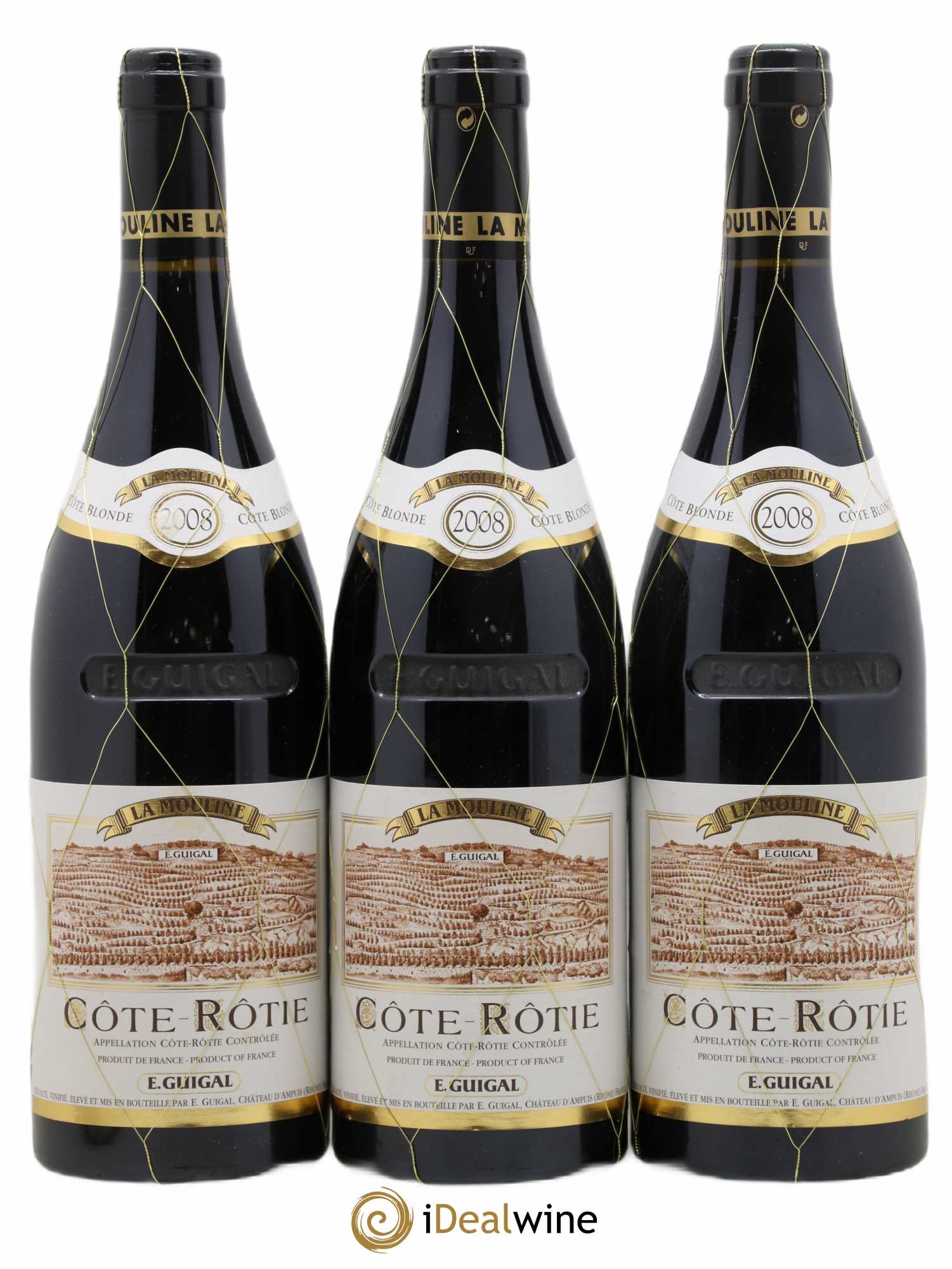 Côte-Rôtie La Mouline Guigal 2008 - Lot de 3 bouteilles - 0