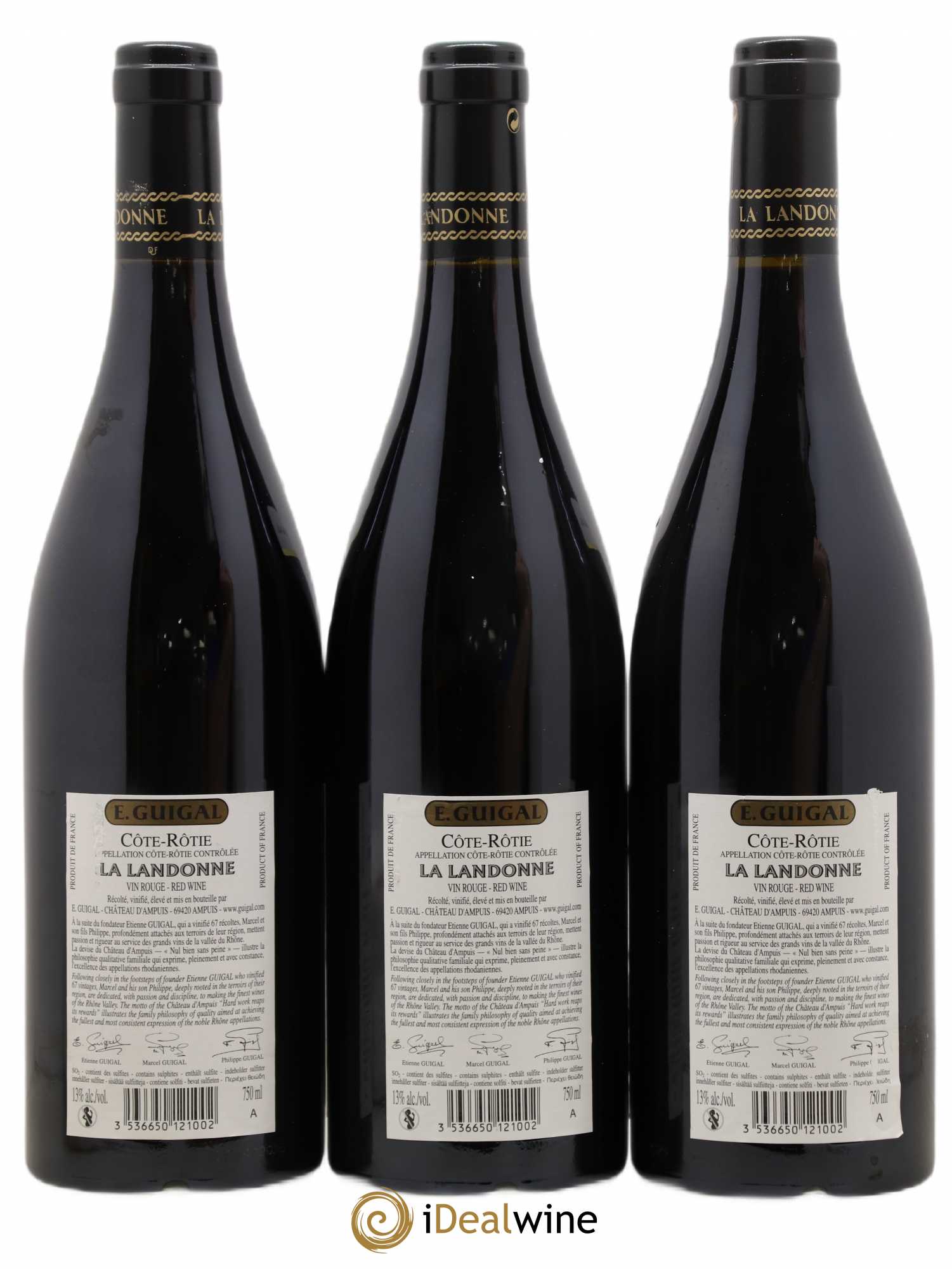 Côte-Rôtie La Landonne Guigal 2008 - Lot de 3 bouteilles - 1