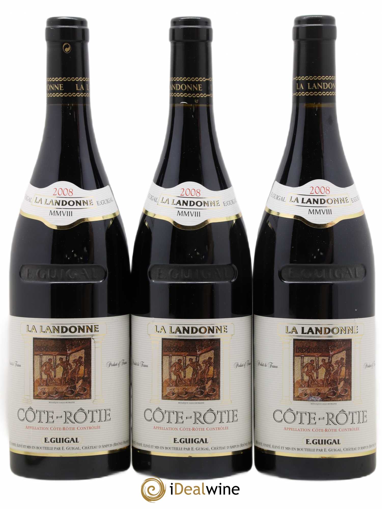 Côte-Rôtie La Landonne Guigal 2008 - Lot de 3 bouteilles - 0