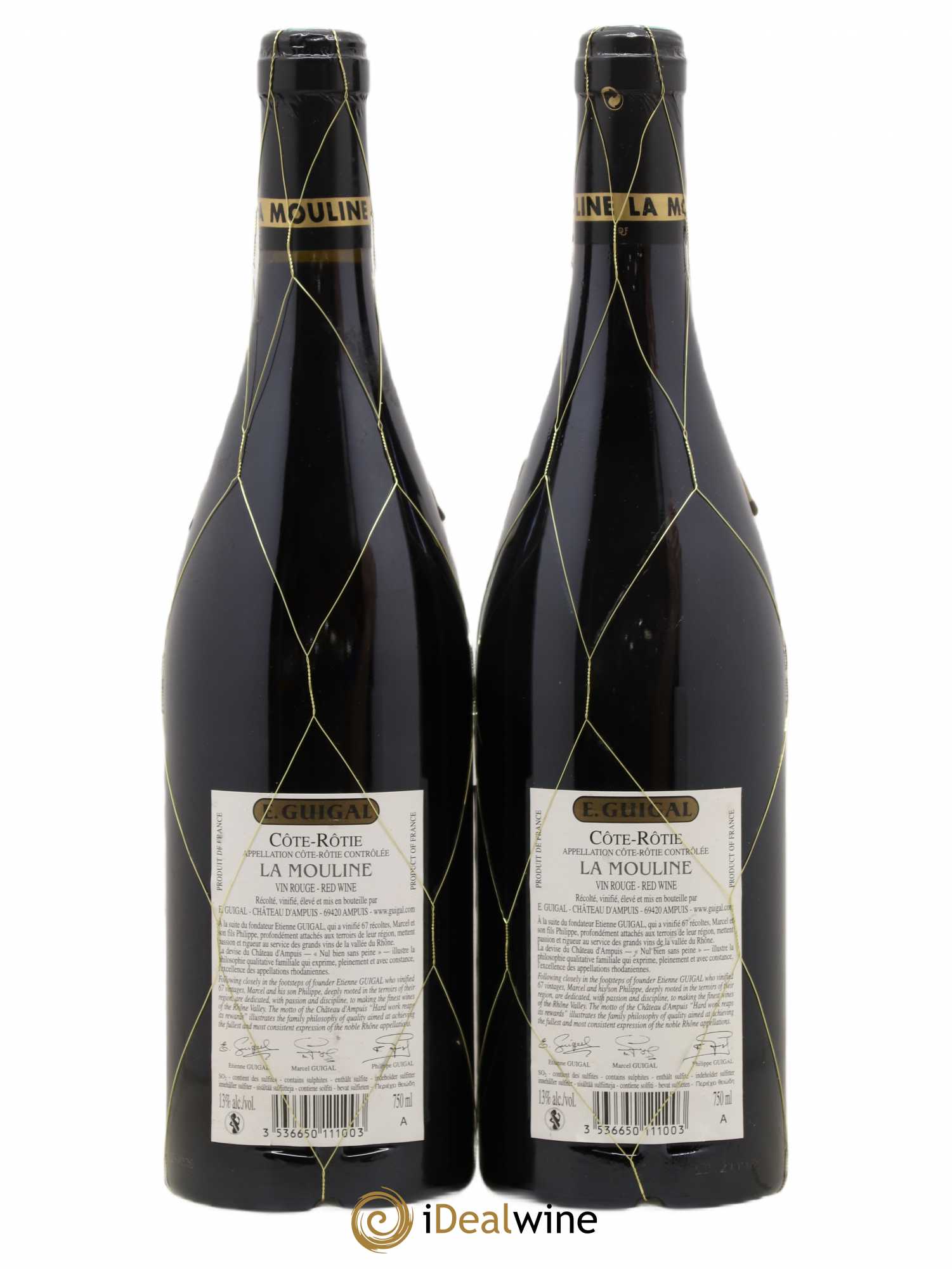 Côte-Rôtie La Mouline Guigal 2007 - Lot de 2 bouteilles - 1