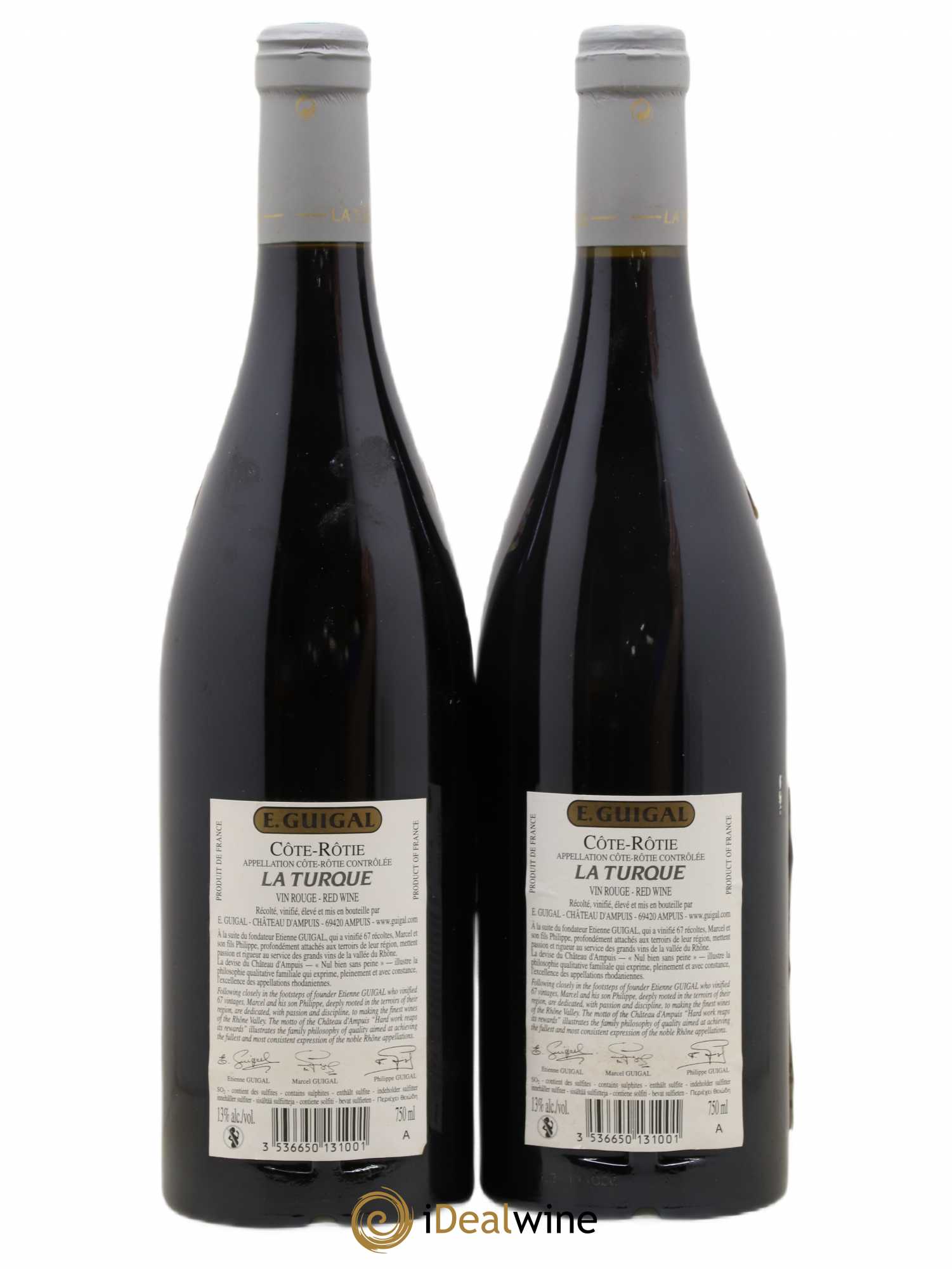 Côte-Rôtie La Turque Guigal 2007 - Lot de 2 bouteilles - 1