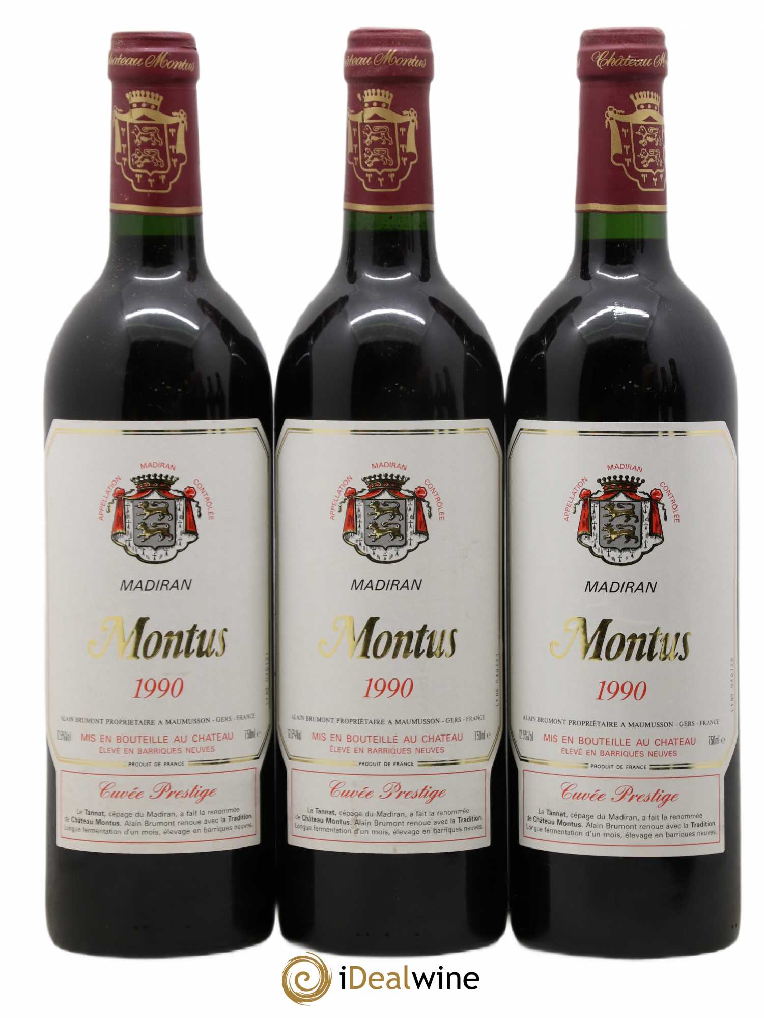 Madiran Château Montus-Prestige Alain Brumont 1990 - Lot de 12 bouteilles - 2