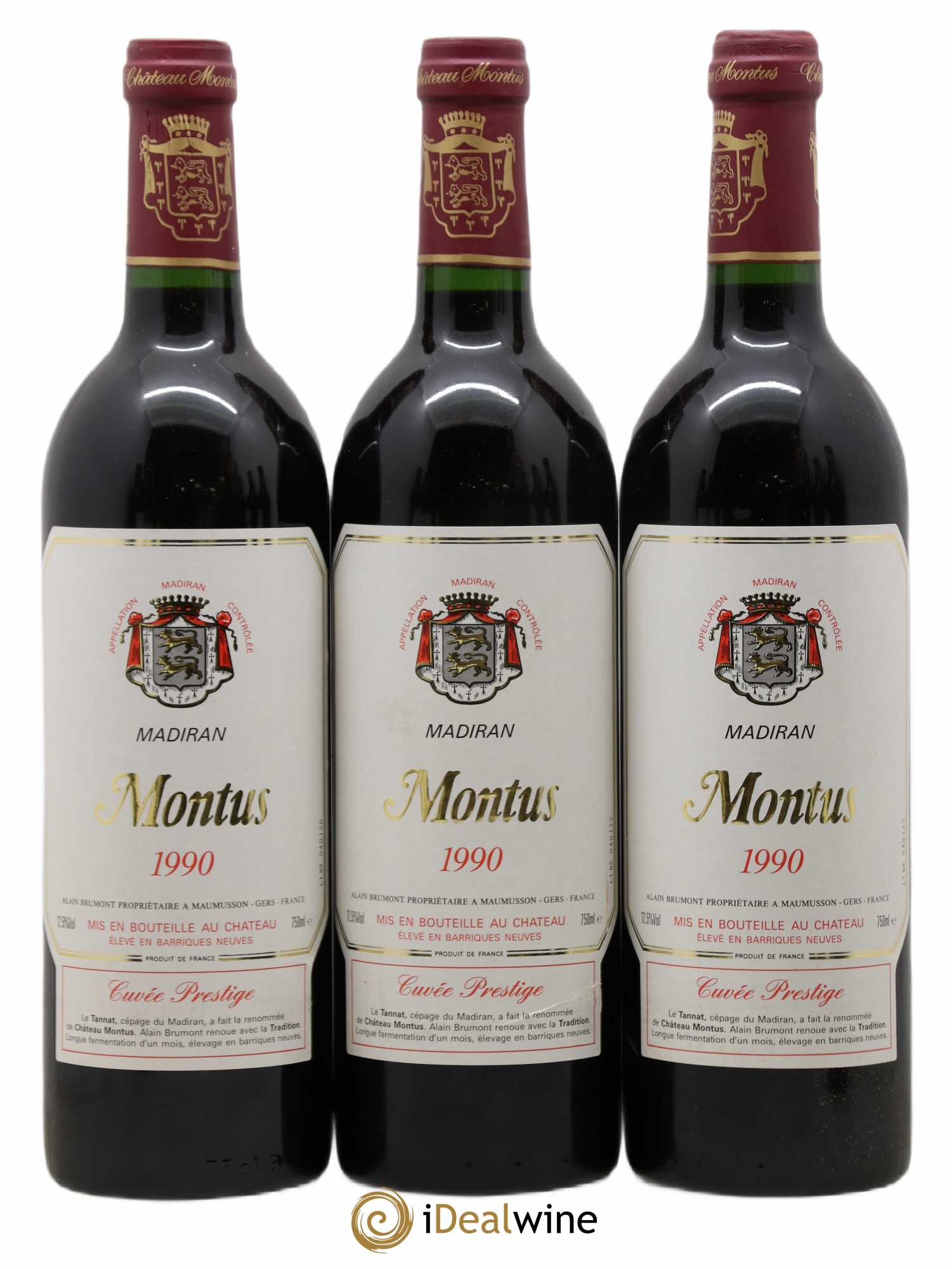 Madiran Château Montus-Prestige Alain Brumont 1990 - Lot de 12 bouteilles - 3