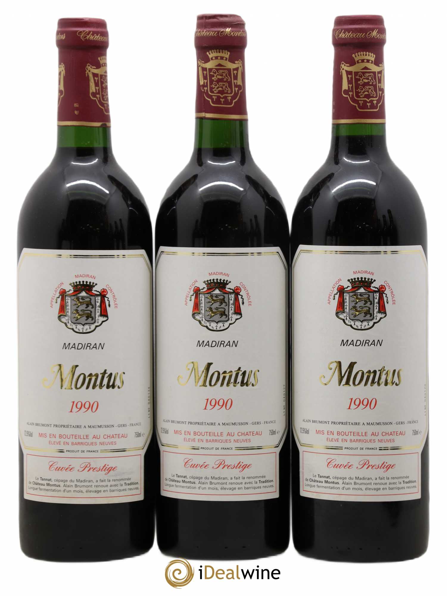 Madiran Château Montus-Prestige Alain Brumont 1990 - Lot de 12 bouteilles - 4