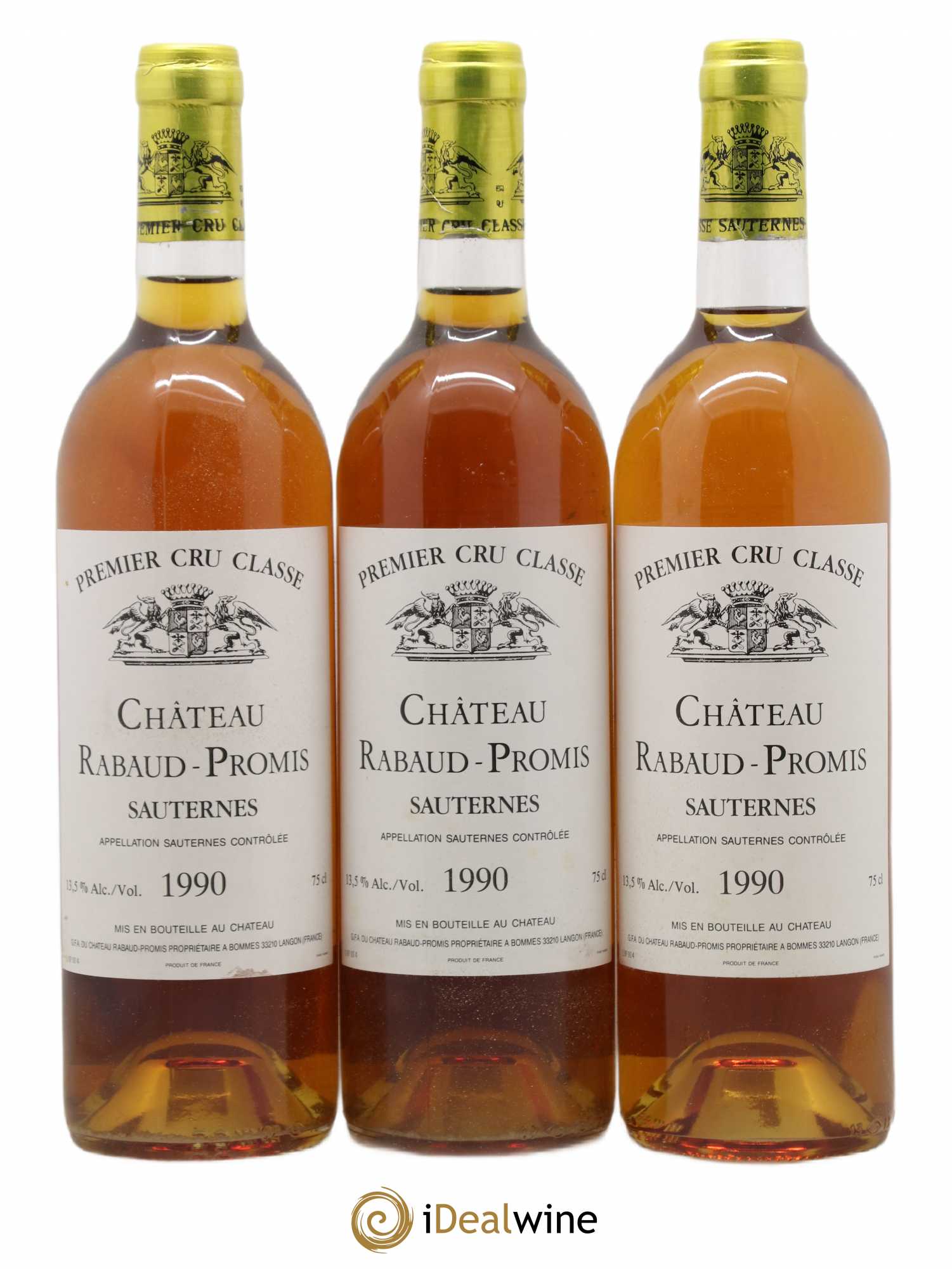 Château Rabaud Promis 1er Grand Cru Classé 1990 - Lotto di 12 bottiglie - 3