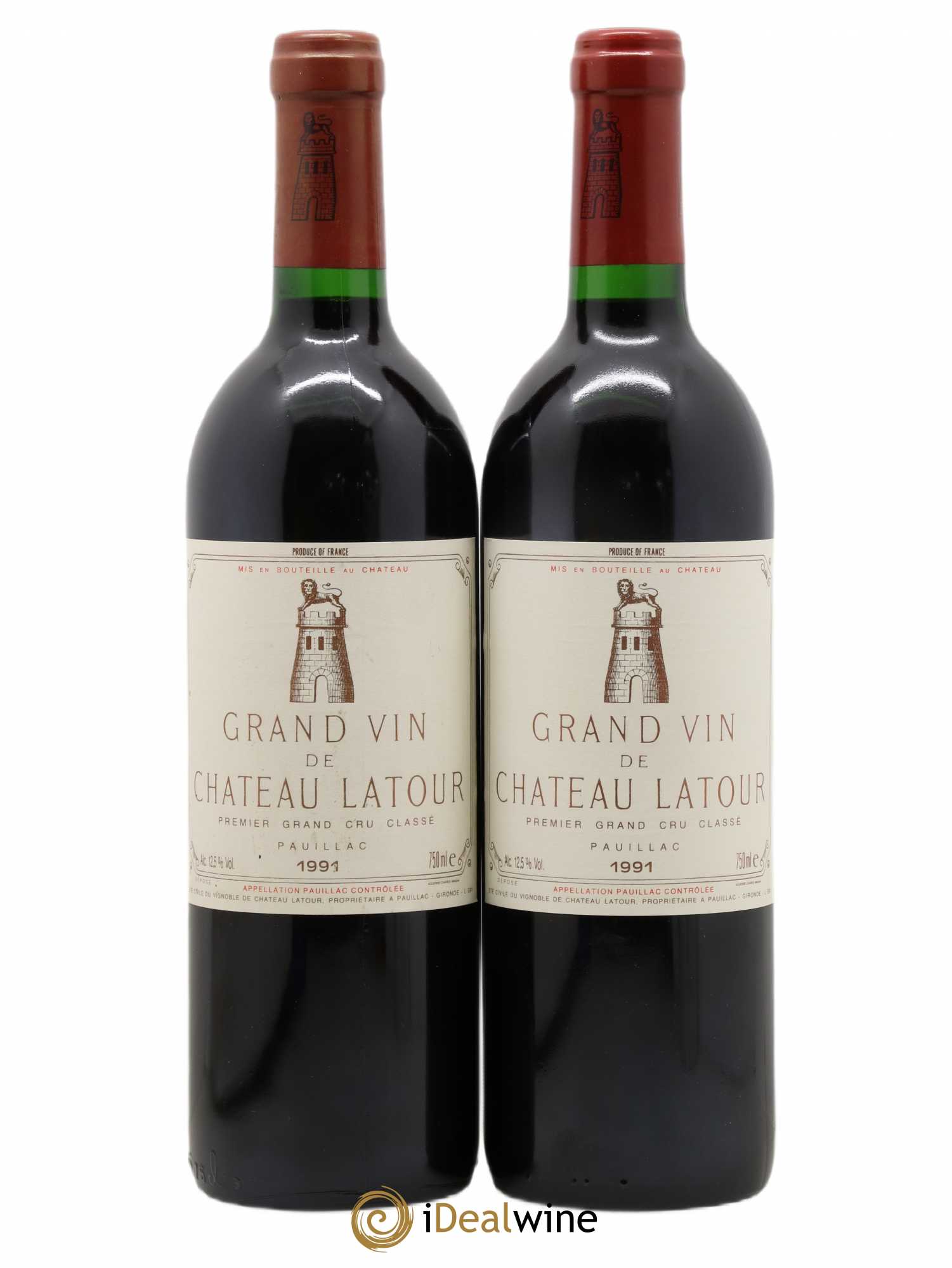 Château Latour 1er Grand Cru Classé 1991 - Lot de 2 bouteilles - 0