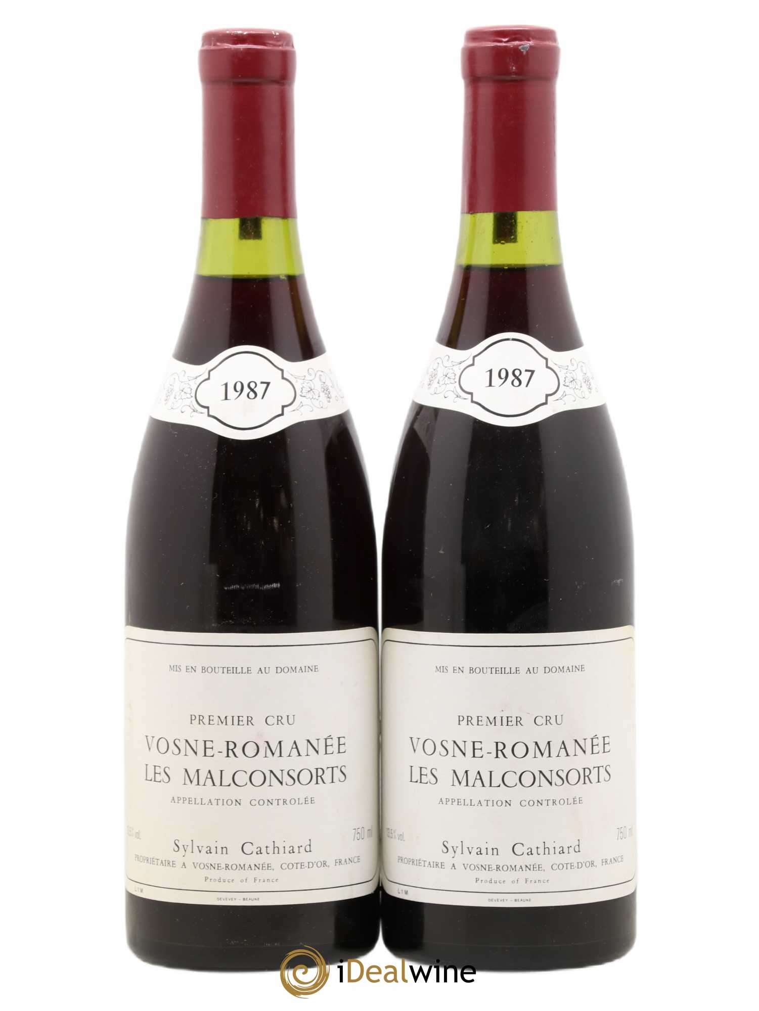 Vosne-Romanée 1er Cru Aux Malconsorts Sylvain Cathiard & Fils 1987 - Lot de 2 bouteilles - 0