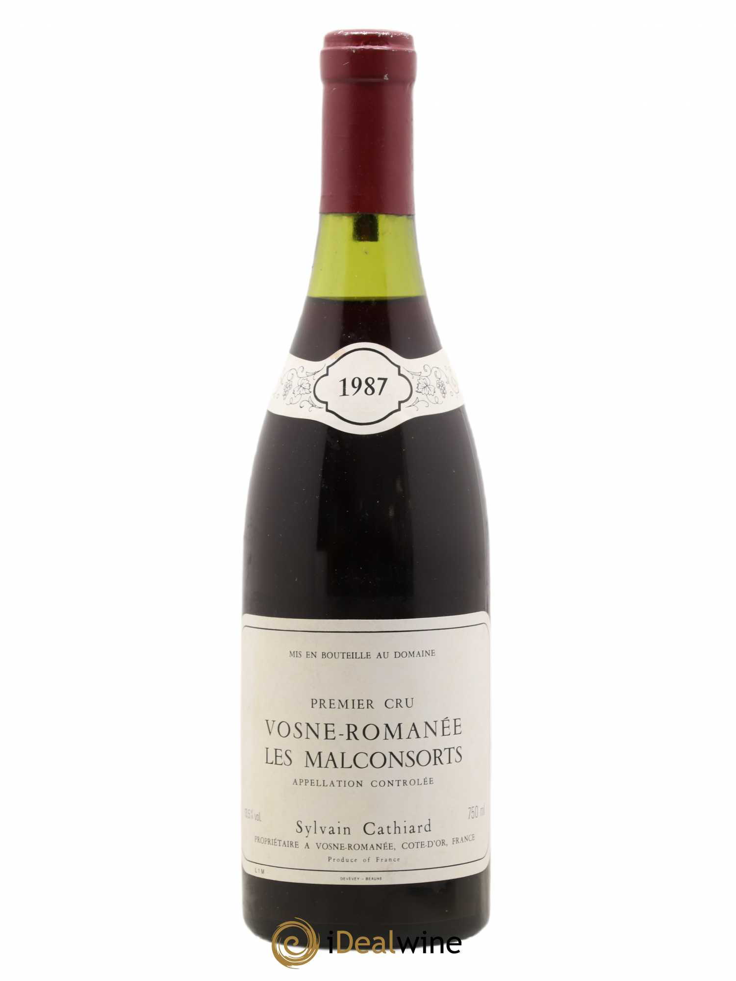 Vosne-Romanée 1er Cru Aux Malconsorts Sylvain Cathiard & Fils 1987 - Lot de 1 bouteille - 0