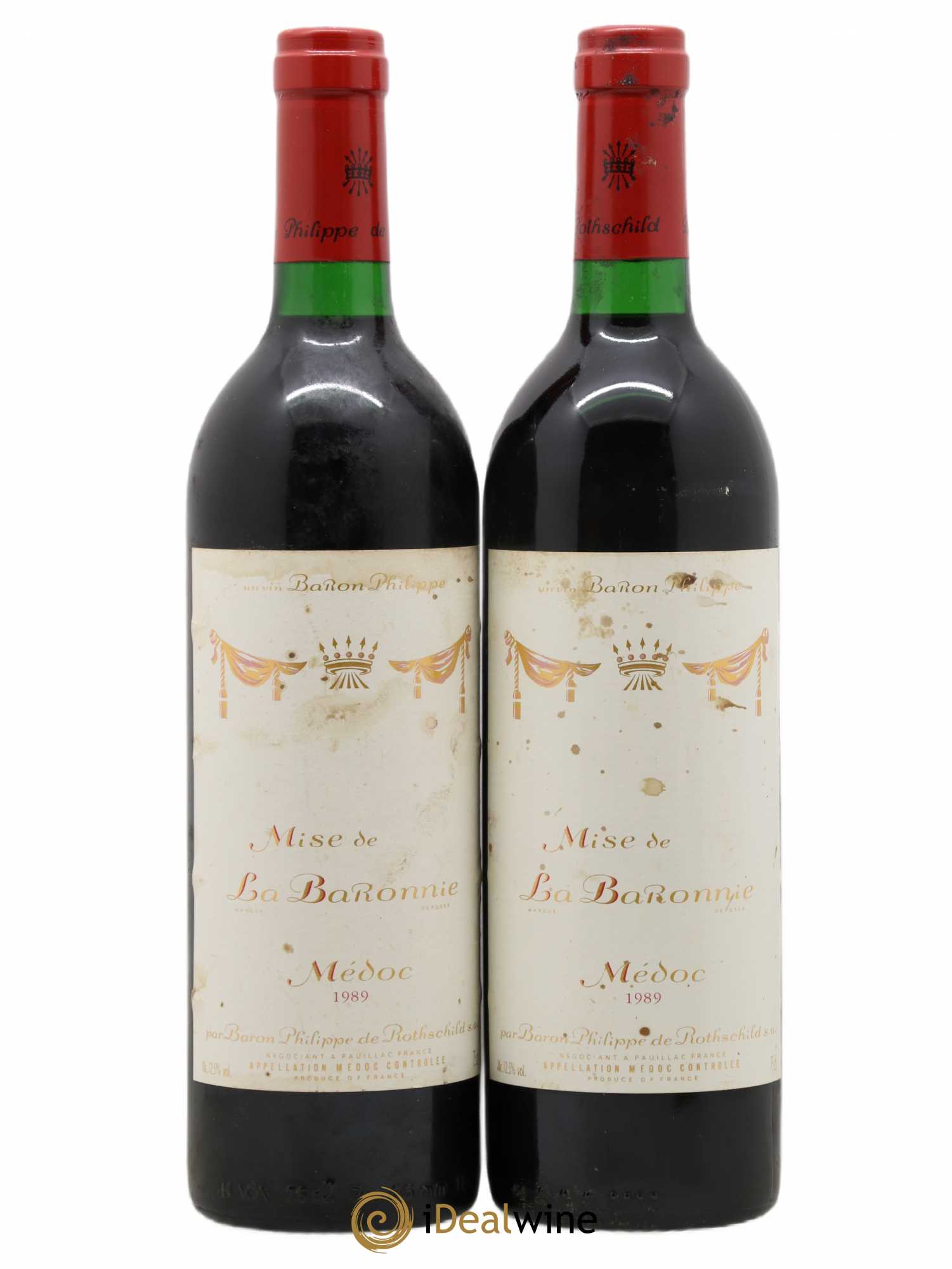 Médoc Mise de La Baronnie (sans prix de réserve) 1989 - Posten von 2 Flaschen - 0