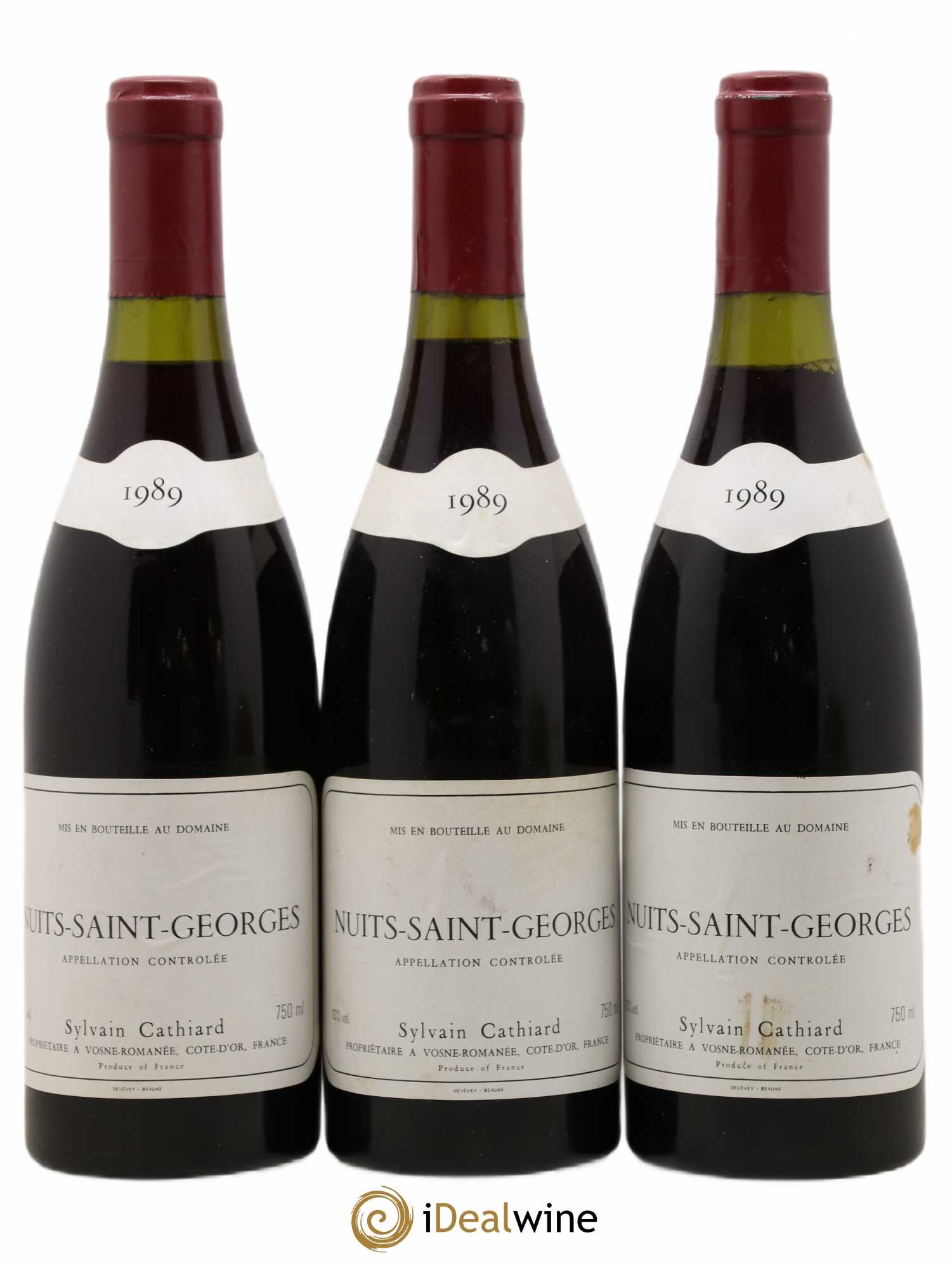 Nuits-Saint-Georges Domaine Sylvain Cathiard 1989 - Posten von 3 Flaschen - 0
