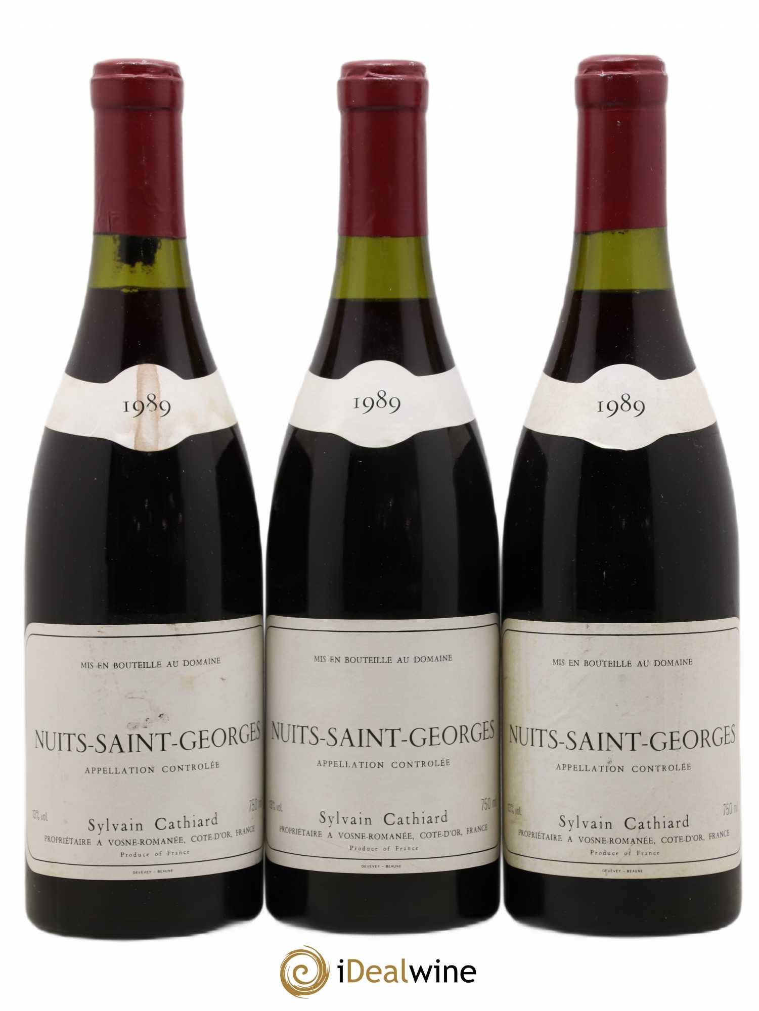 Nuits-Saint-Georges Domaine Sylvain Cathiard 1989 - Posten von 3 Flaschen - 0