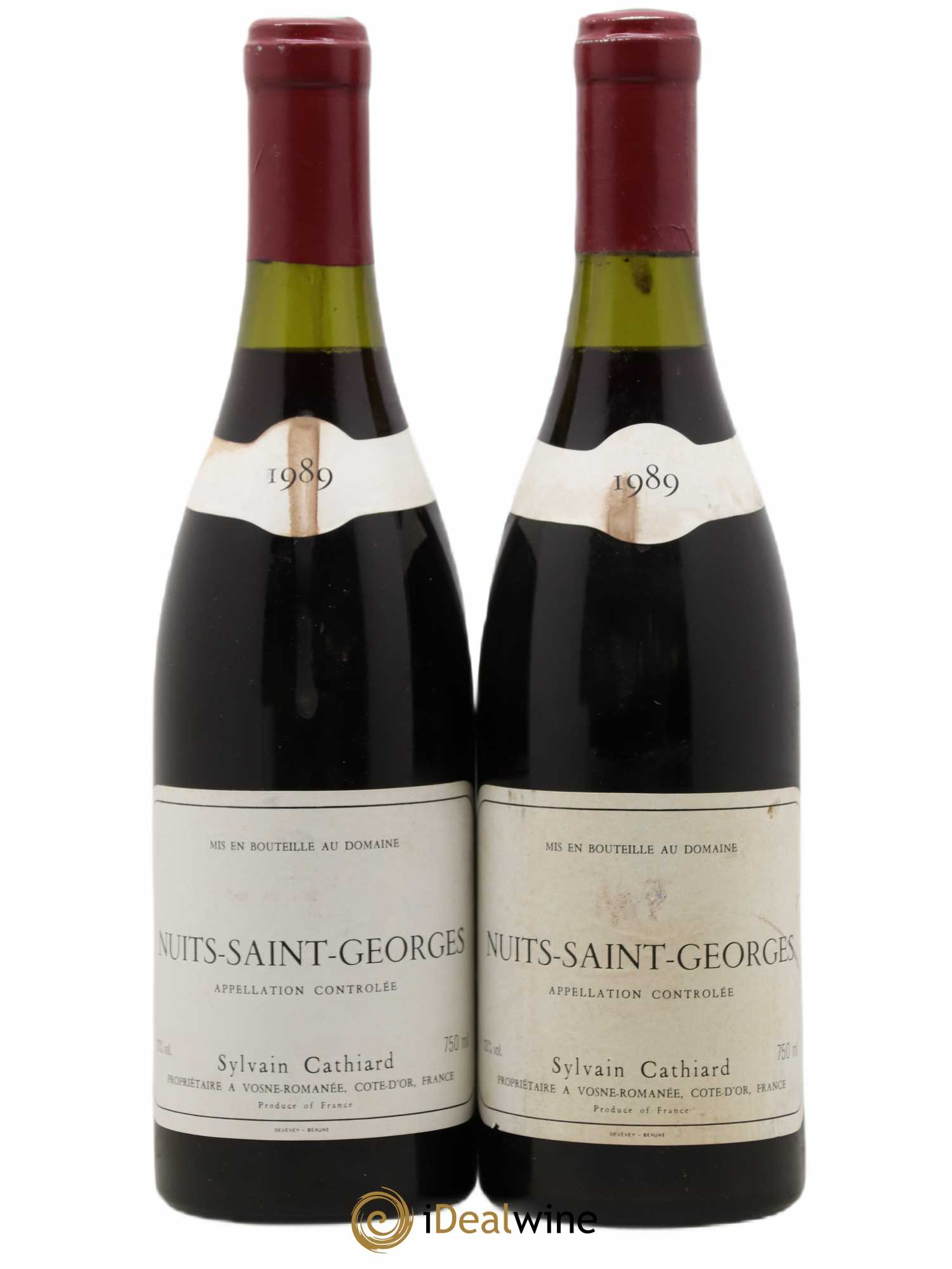 Nuits-Saint-Georges Domaine Sylvain Cathiard 1989 - Posten von 2 Flaschen - 0