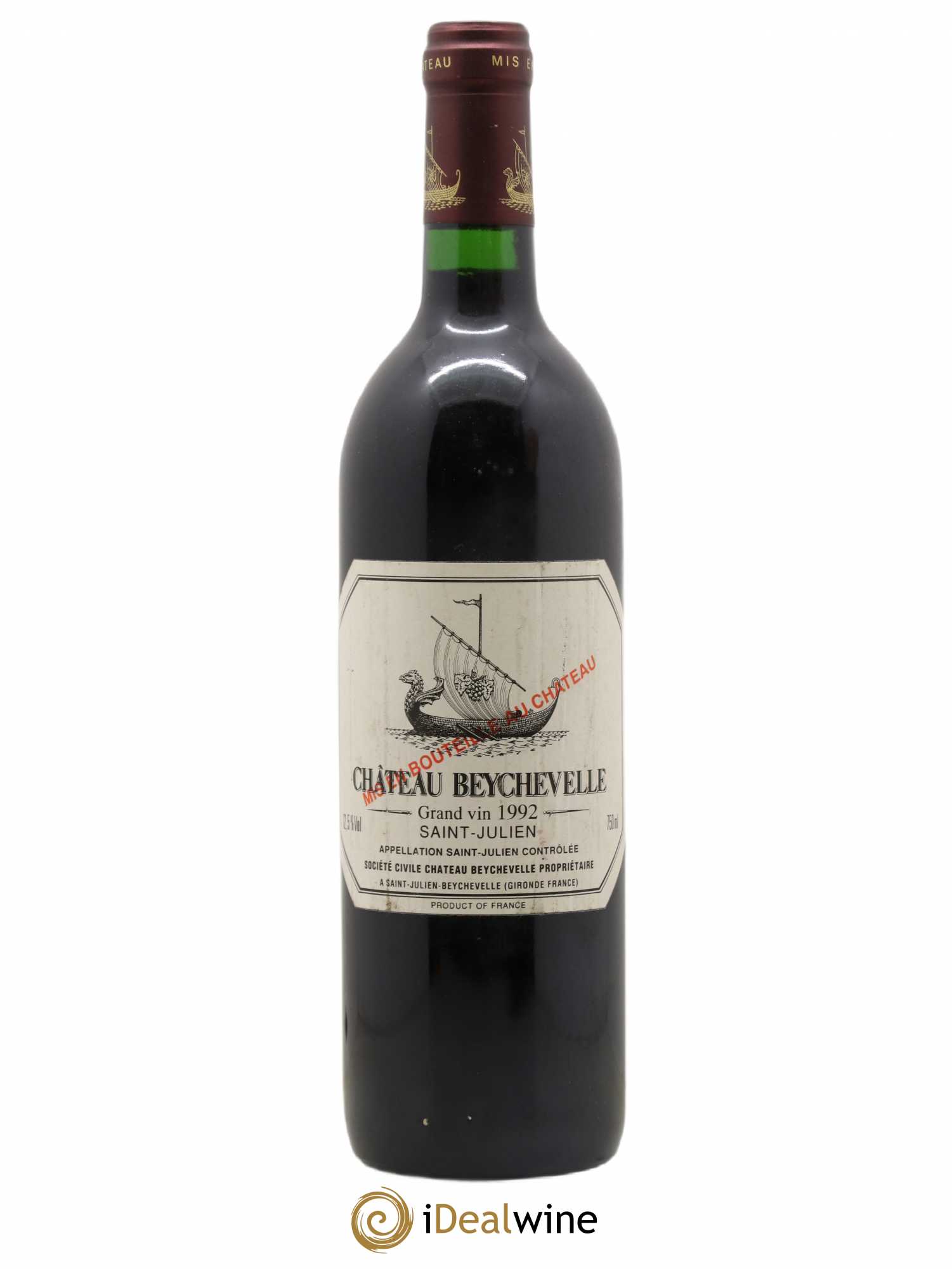 Château Beychevelle 4ème Grand Cru Classé 1992 - Lot de 1 bouteille - 0