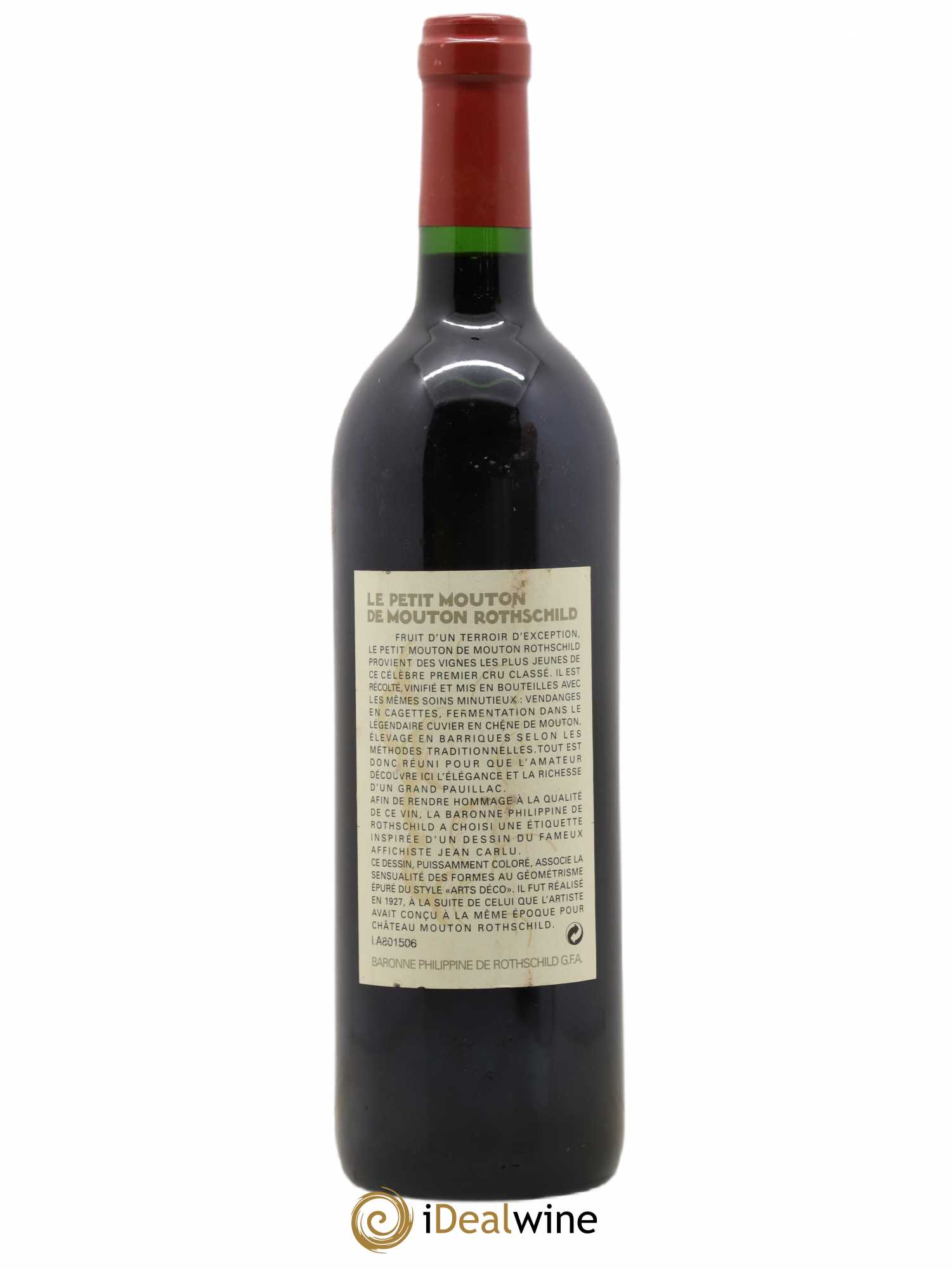 Petit Mouton Second Vin 1996 - Lot de 1 bouteille - 1