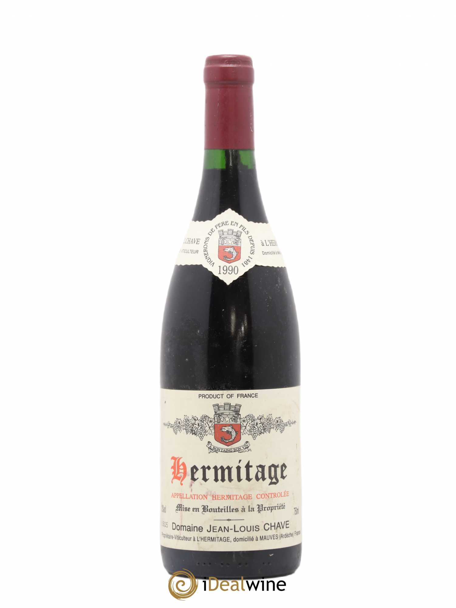 Hermitage Jean-Louis Chave 1990 - Lot de 1 bouteille - 0