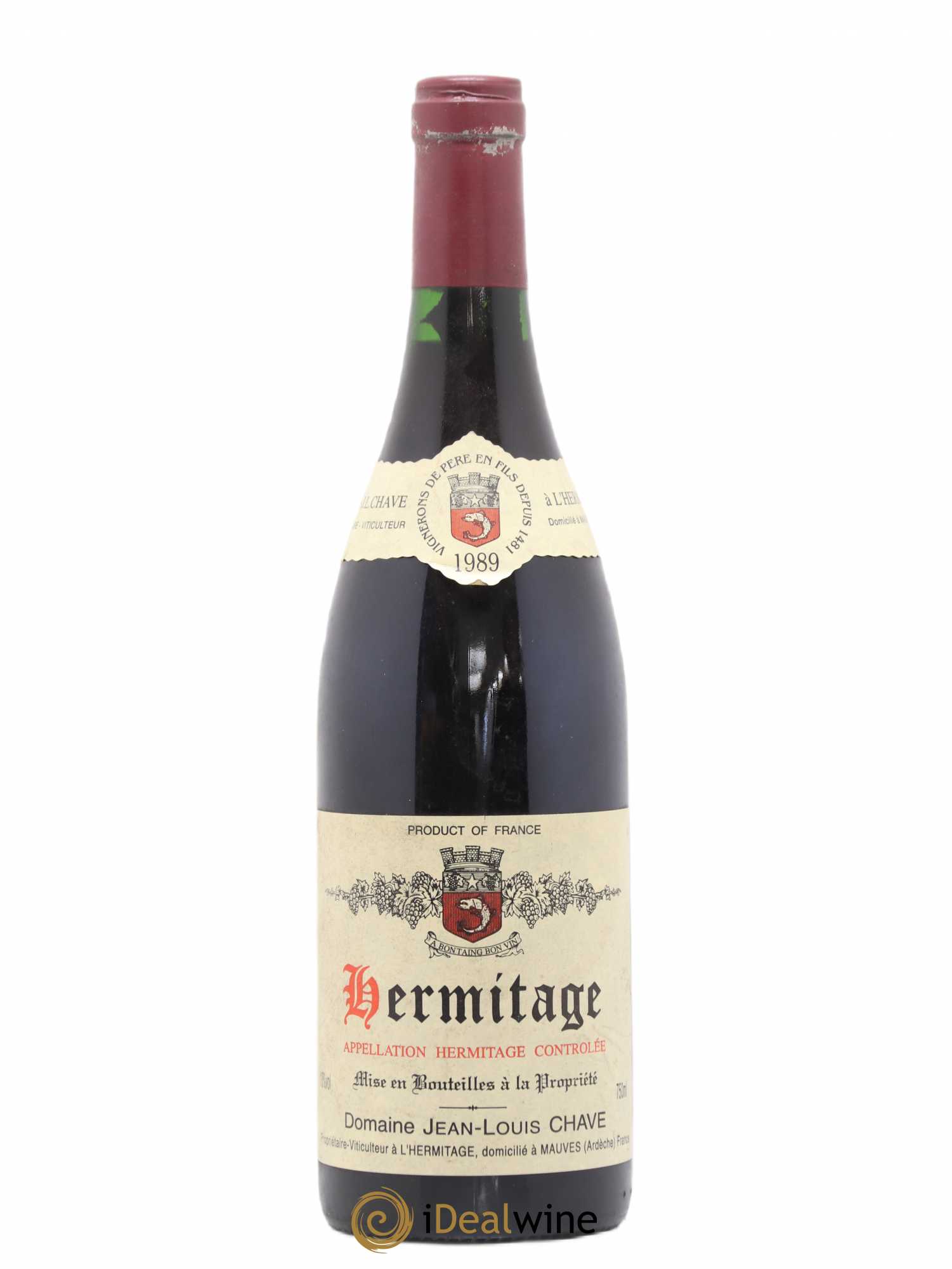Hermitage Jean-Louis Chave 1989 - Lot de 1 bouteille - 0