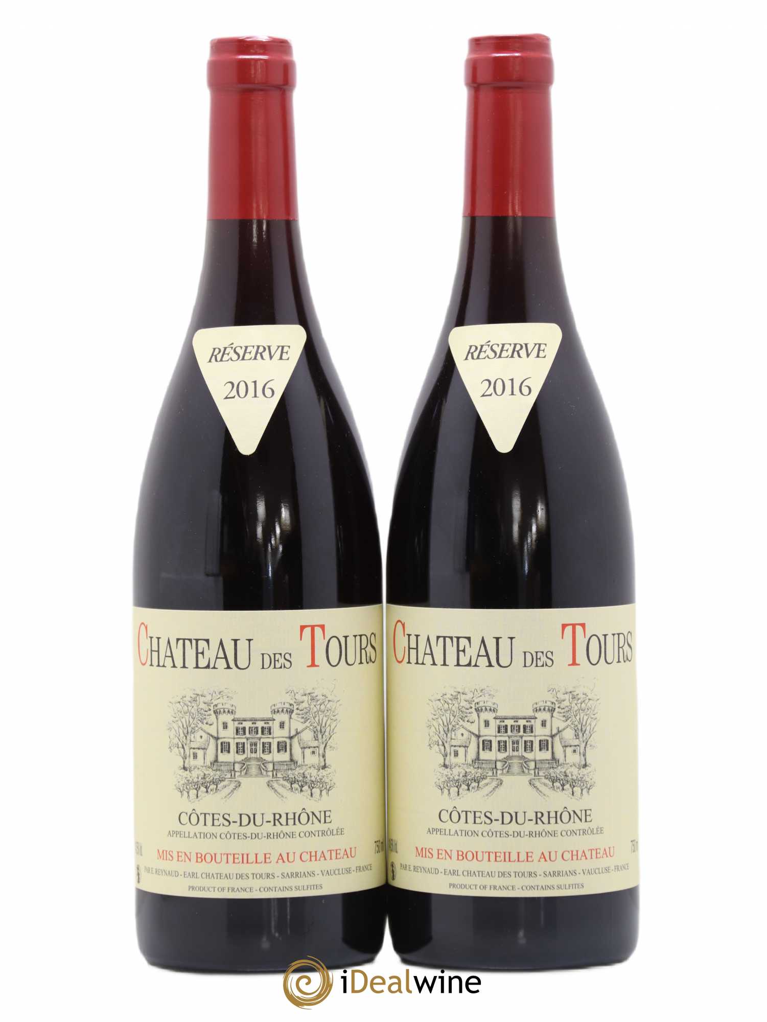 Côtes-du-Rhône Château des Tours Emmanuel Reynaud 2016 - Lot de 2 bouteilles - 0