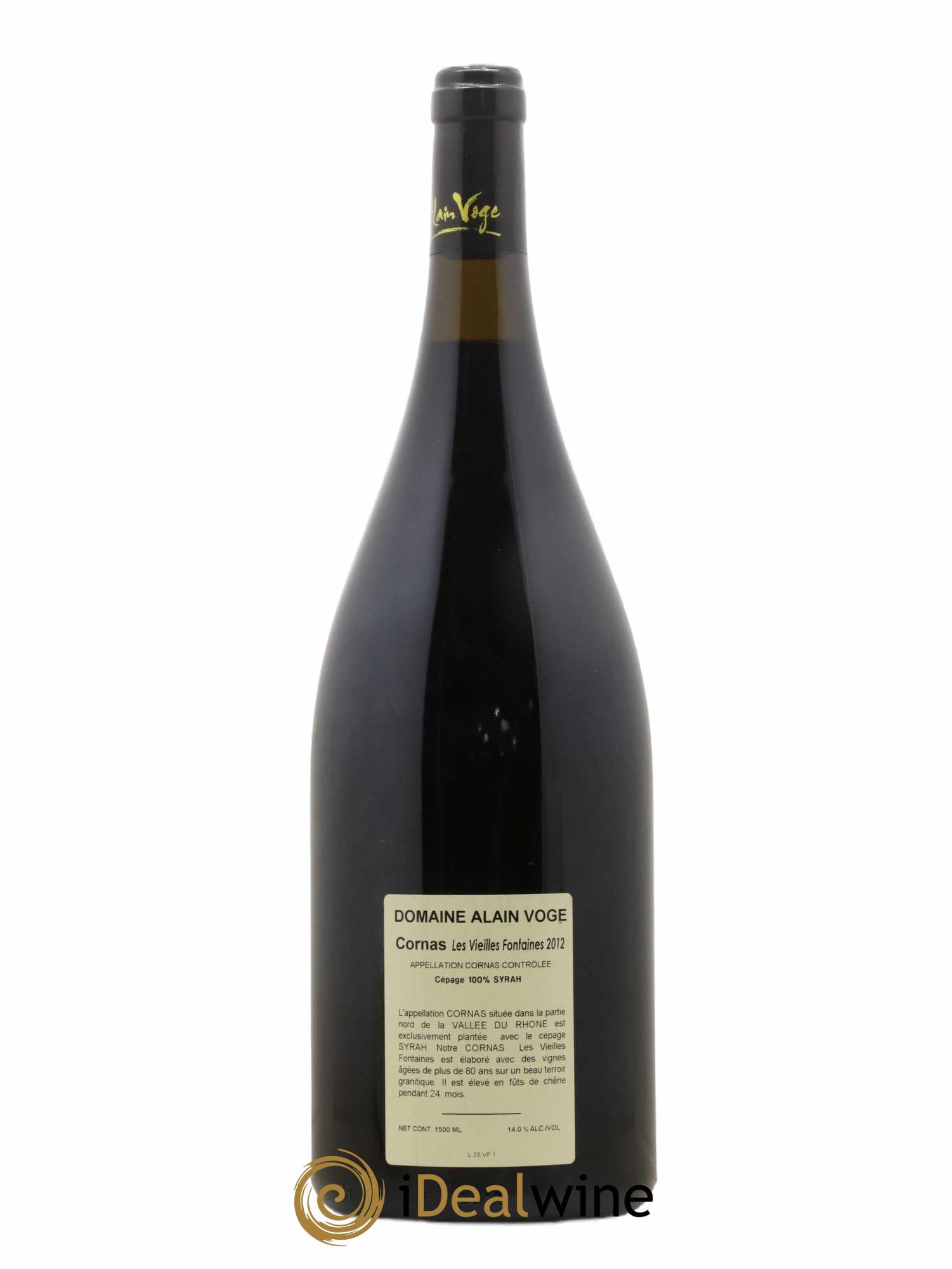 Cornas Les Vieilles Fontaines Alain Voge (Domaine) 2012 - Lot de 1 magnum - 1