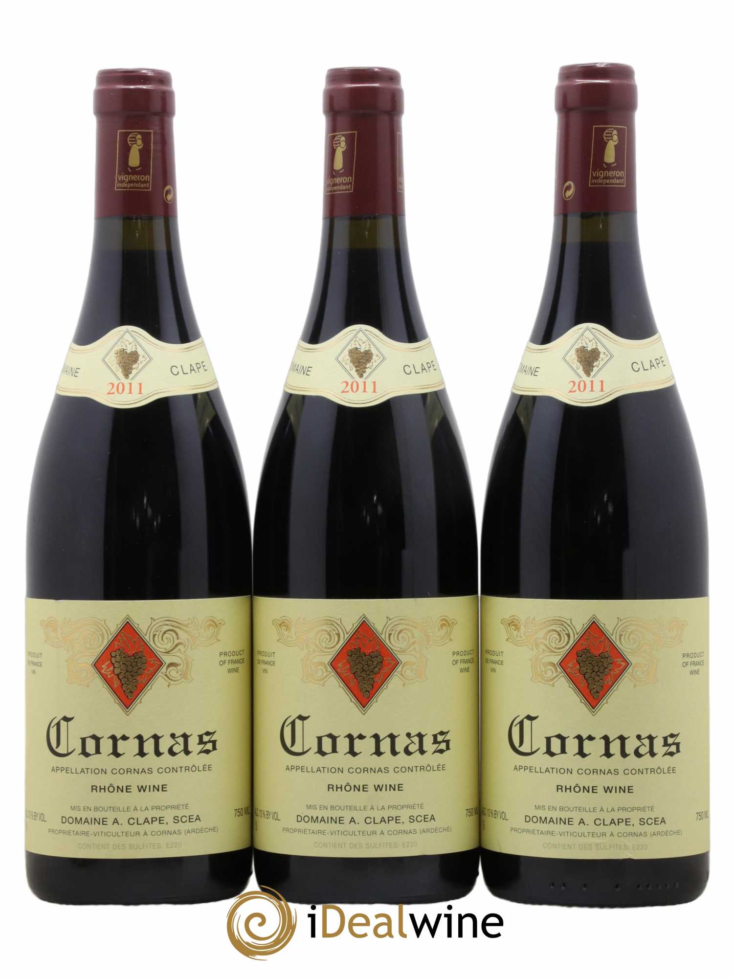 Cornas Auguste Clape 2011 - Lot de 3 bouteilles - 0