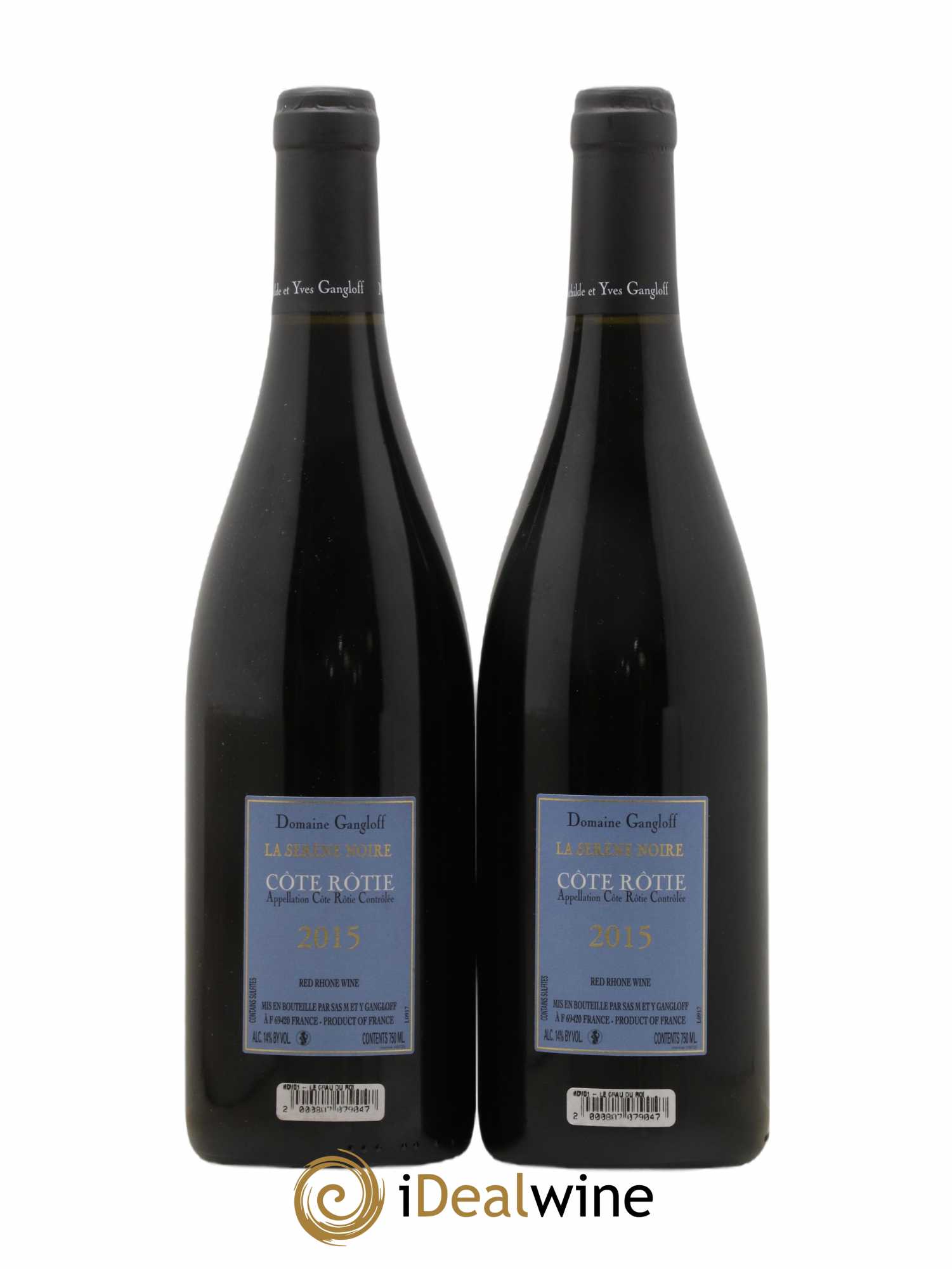 Côte-Rôtie La Sereine Noire Gangloff (Domaine) 2015 - Lot de 2 bouteilles - 1
