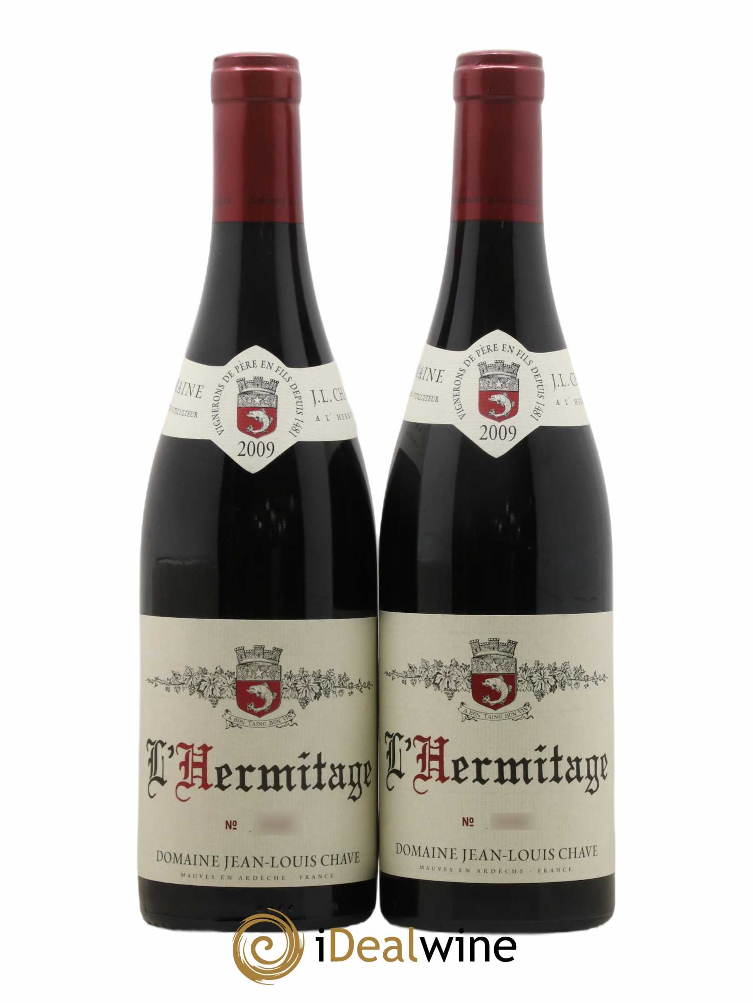 Hermitage Jean-Louis Chave 2009 - Lot de 2 bouteilles - 0