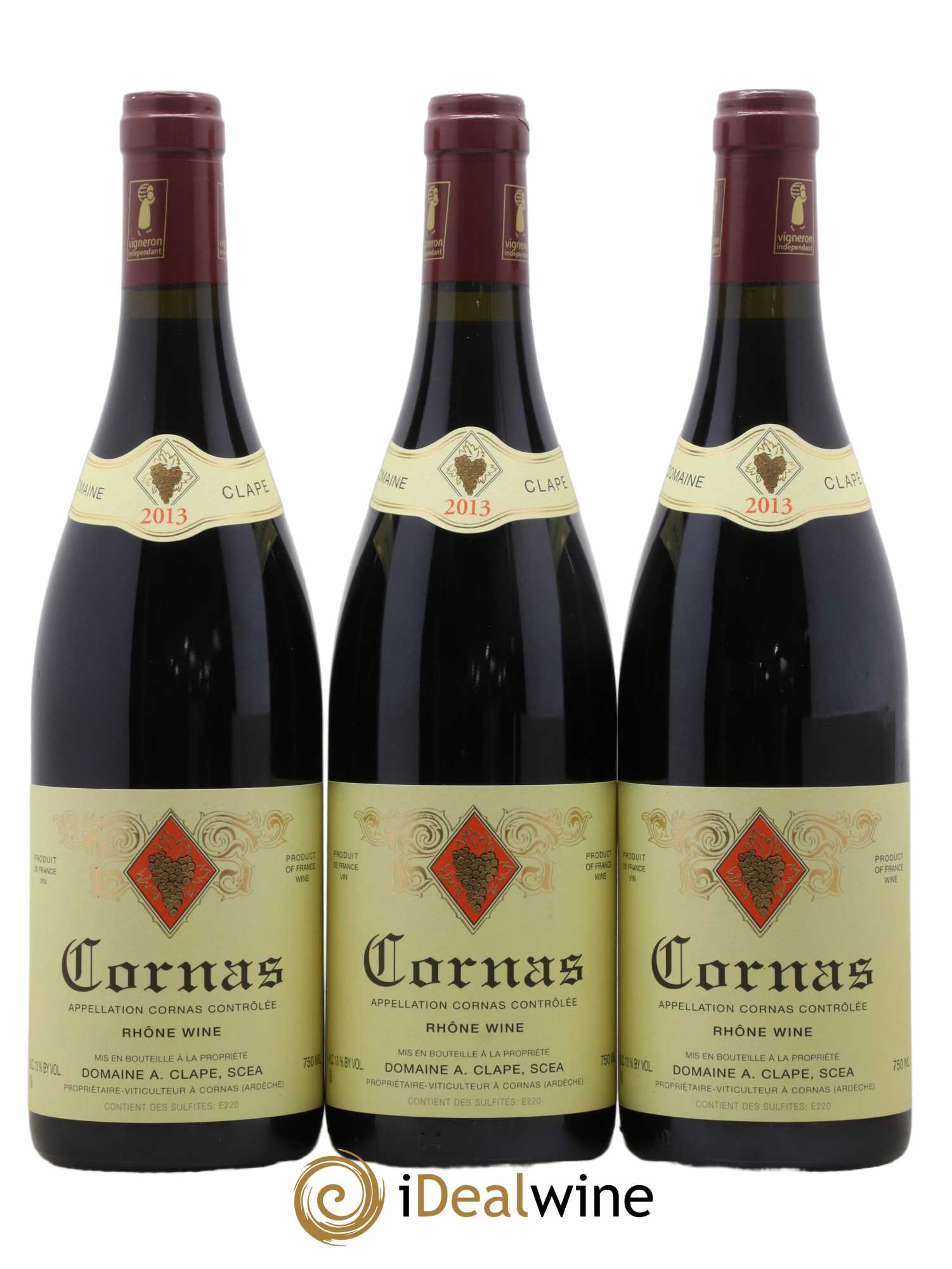 Cornas Auguste Clape 2013 - Lot de 3 bouteilles - 0