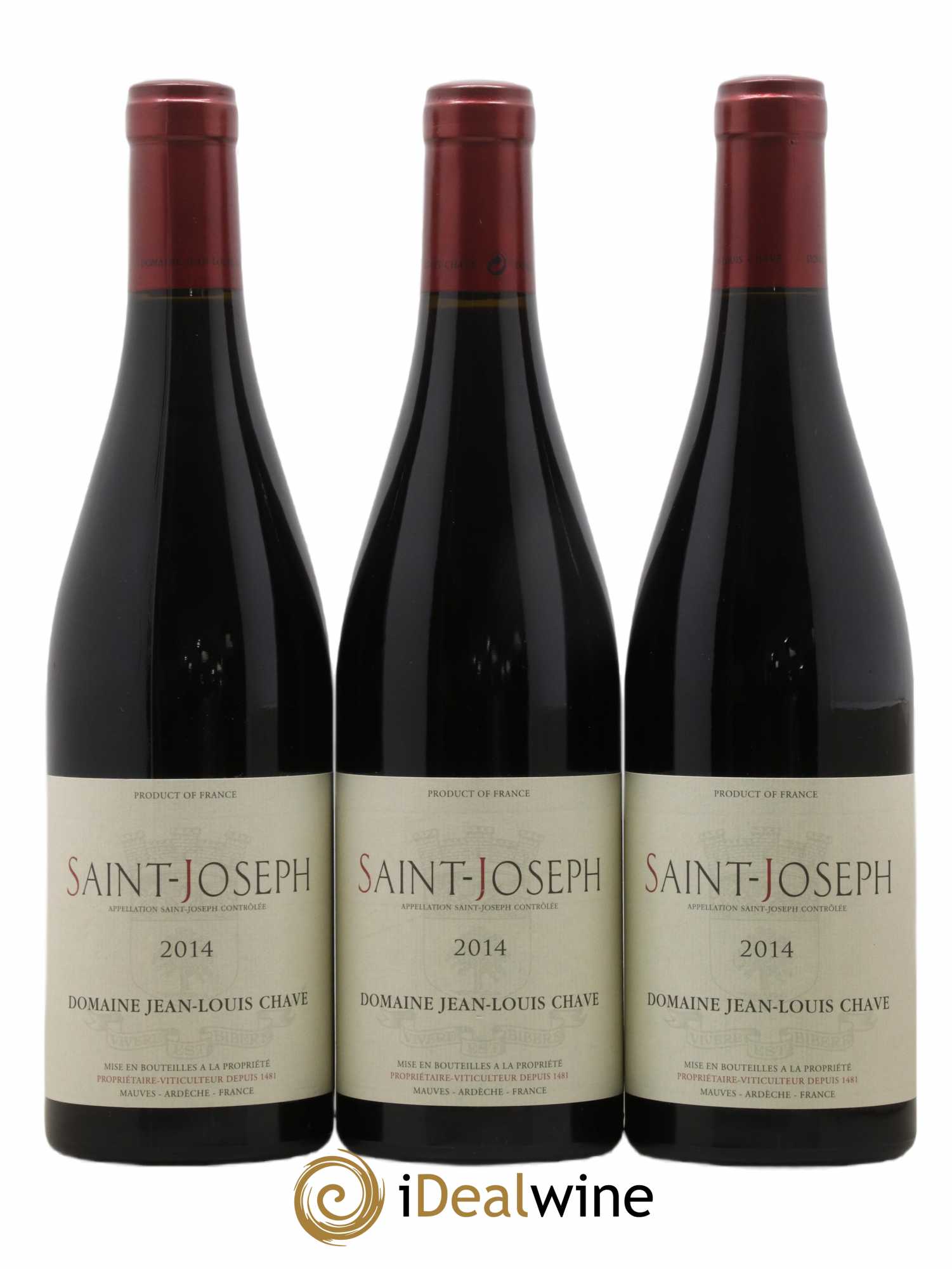 Saint-Joseph Jean-Louis Chave 2014 - Lot de 3 bouteilles - 0