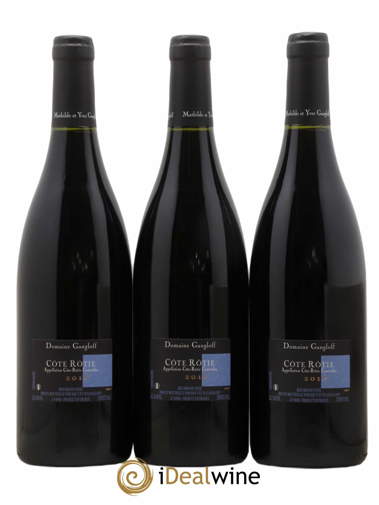 Côte-Rôtie La Barbarine Gangloff (Domaine)  (sans prix de réserve) 2015 - Lot de 3 bouteilles - 1