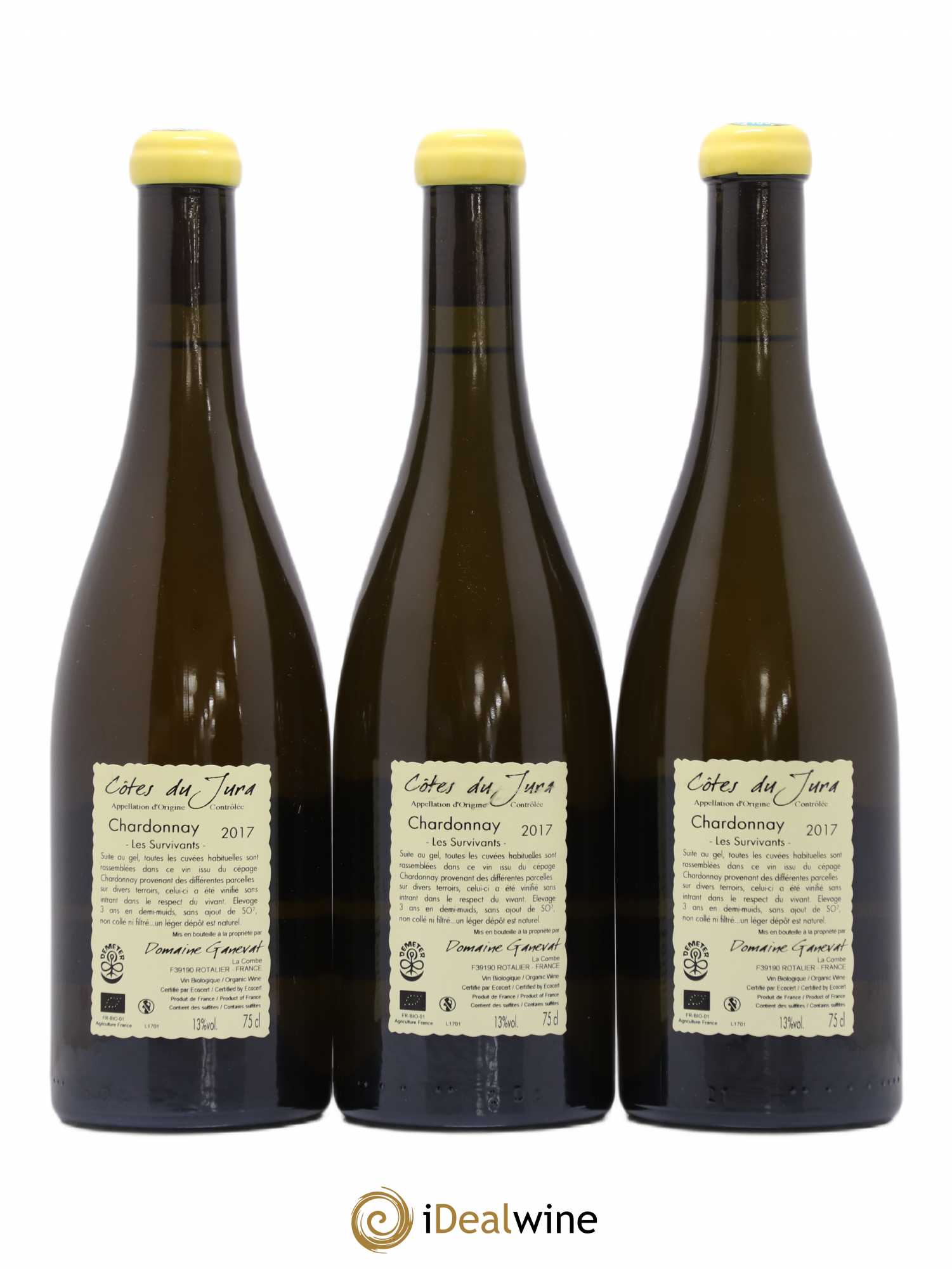 Côtes du Jura Les Survivants Jean-François Ganevat (Domaine) 2017 - Lot de 3 bouteilles - 1