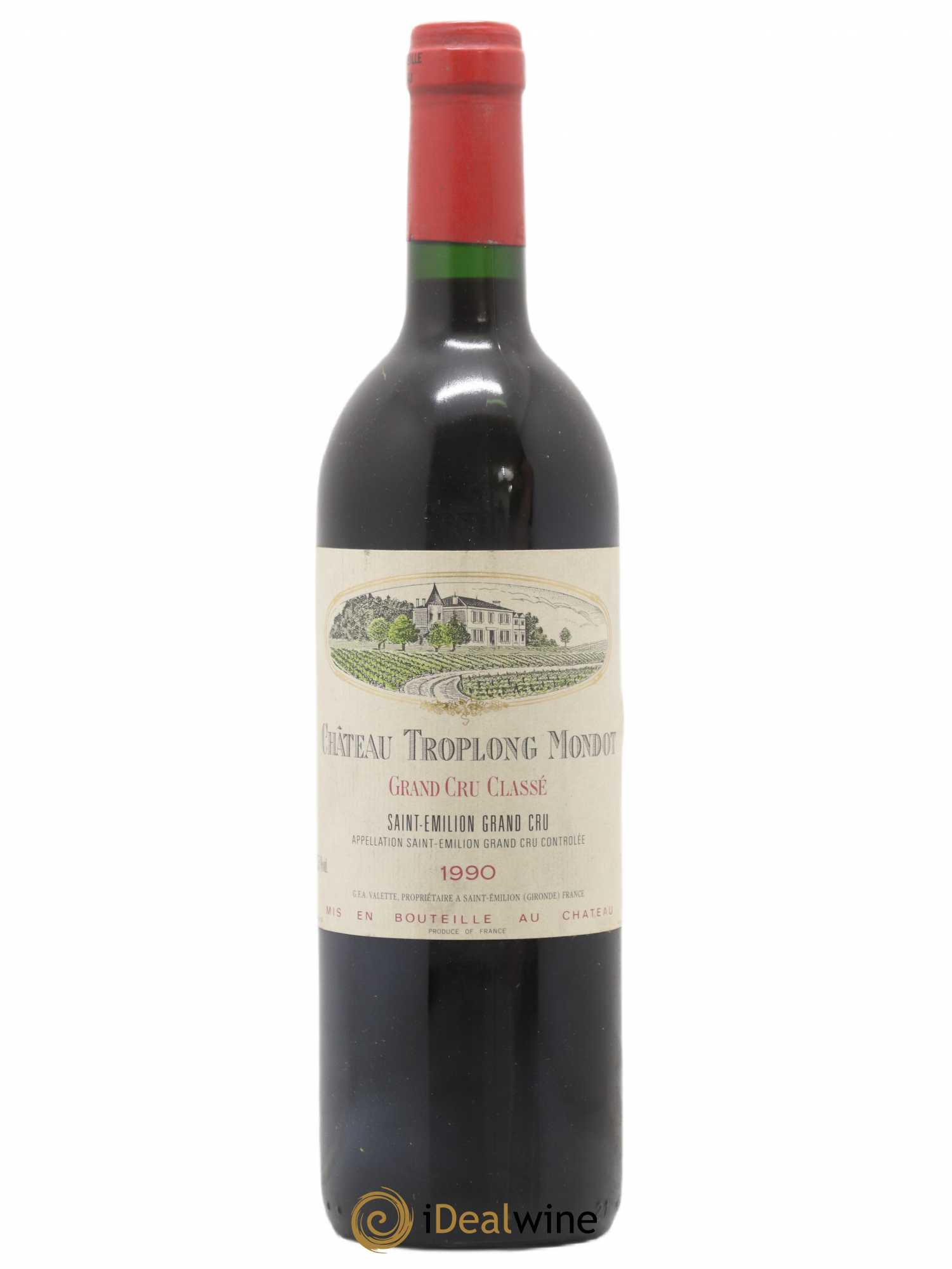 Château Troplong Mondot 1er Grand Cru Classé B 1990 - Lot de 1 bouteille - 0