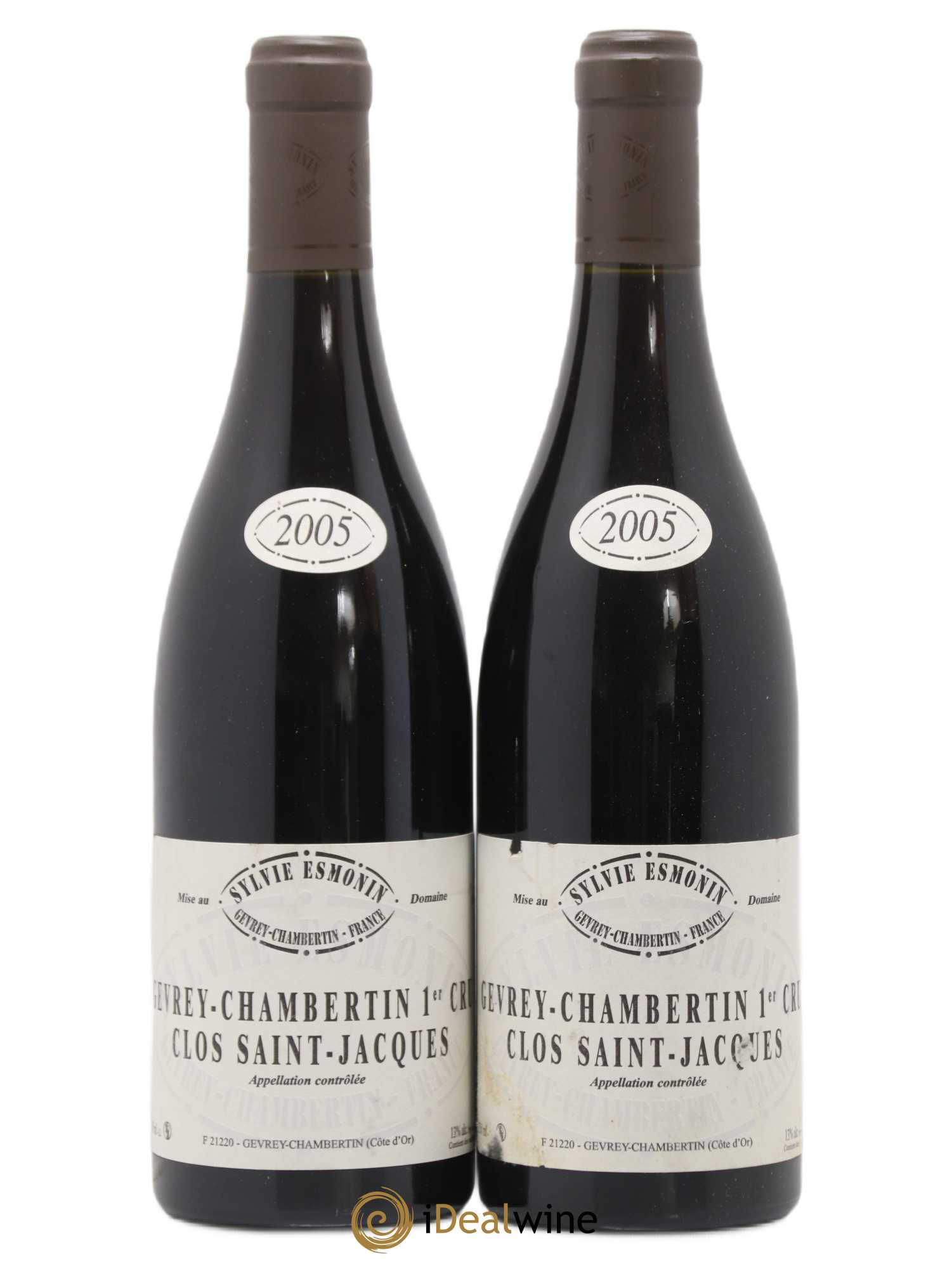 Gevrey-Chambertin 1er Cru Clos Saint Jacques Sylvie Esmonin 2005 - Lot de 2 bouteilles - 0